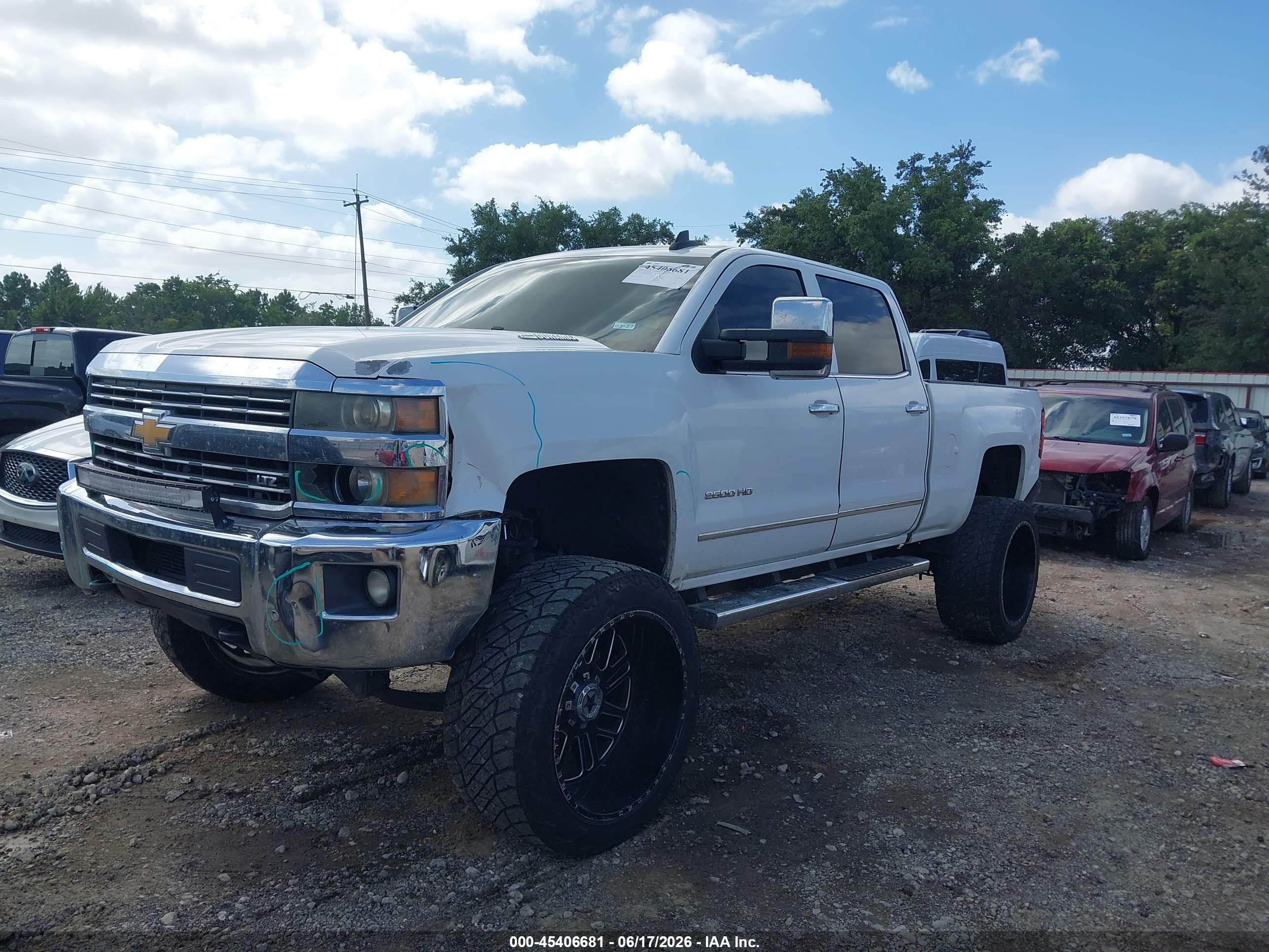 2015 Chevrolet Silverado 2500hd Ltz Белый vin: 1GC1CWE84FF593008