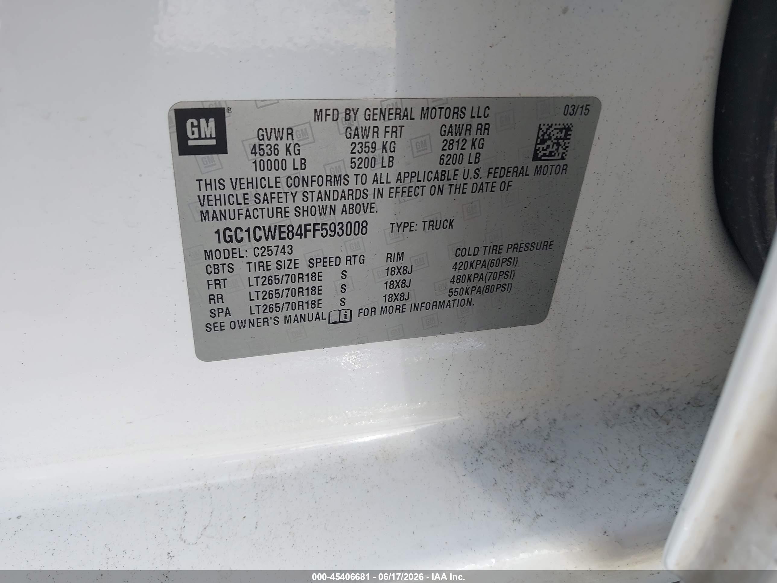 2015 Chevrolet Silverado 2500hd Ltz Белый vin: 1GC1CWE84FF593008
