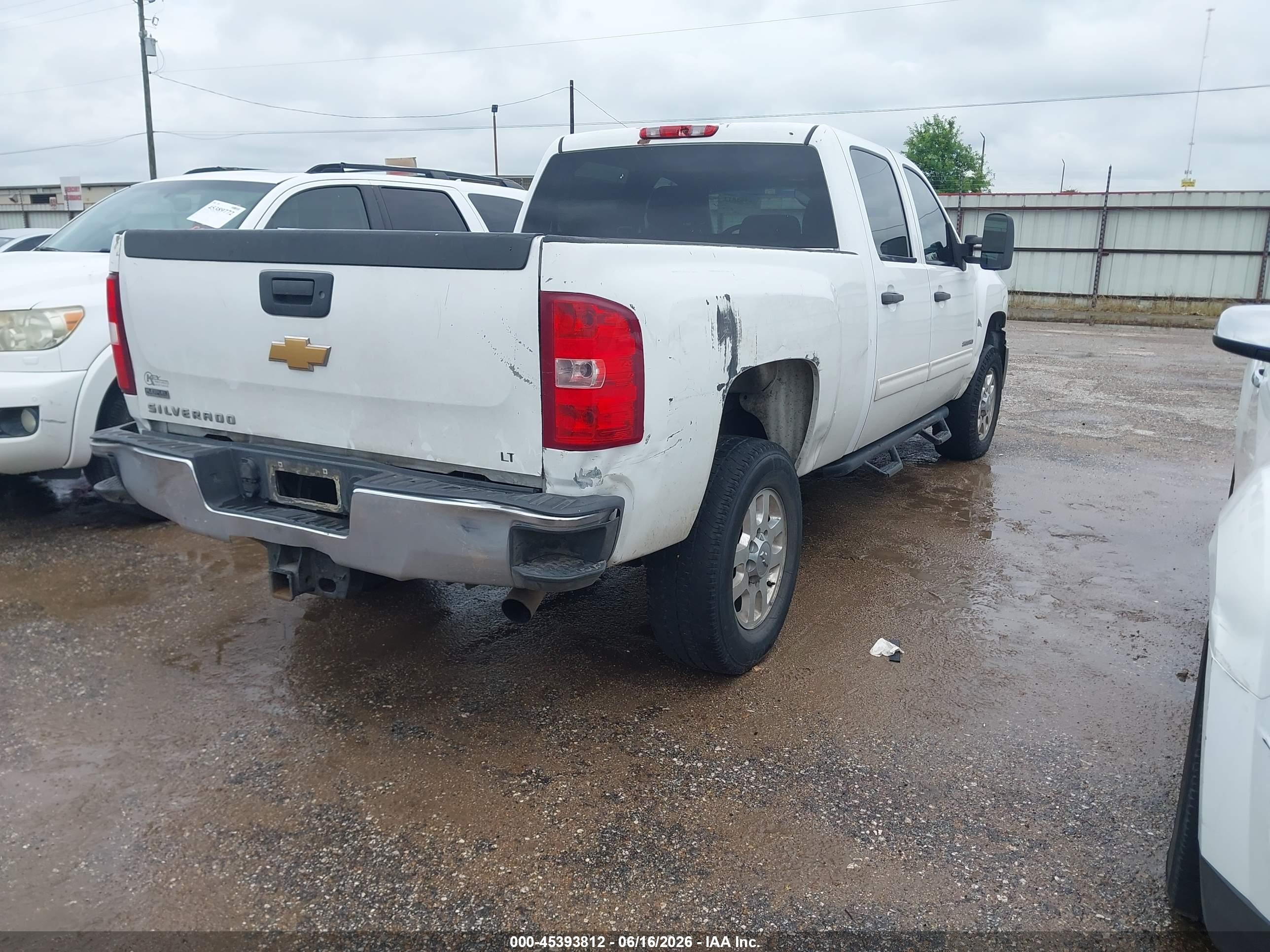 2012 Chevrolet Silverado 2500hd Lt White vin: 1GC1CXCG7CF119887