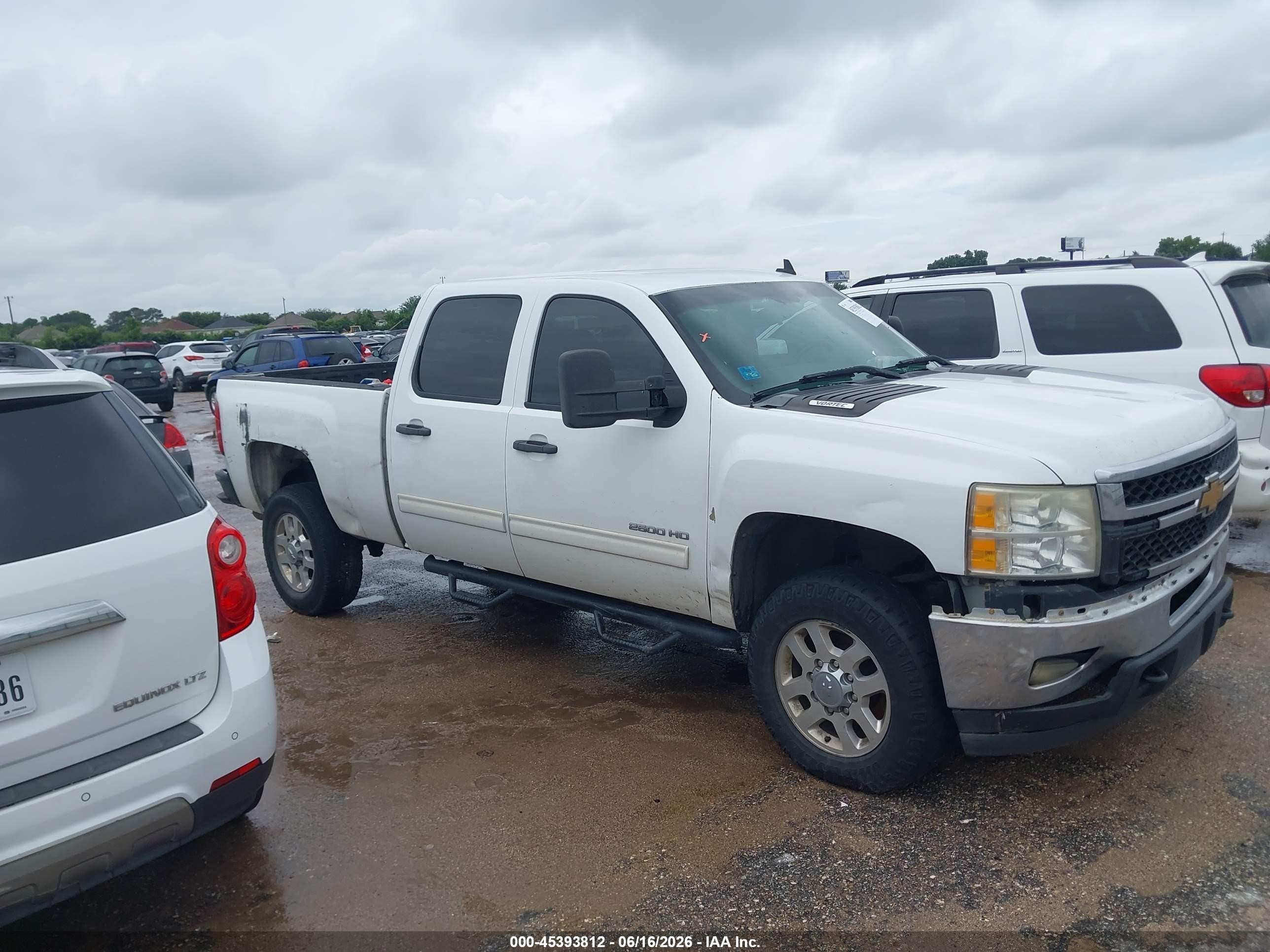2012 Chevrolet Silverado 2500hd Lt White vin: 1GC1CXCG7CF119887