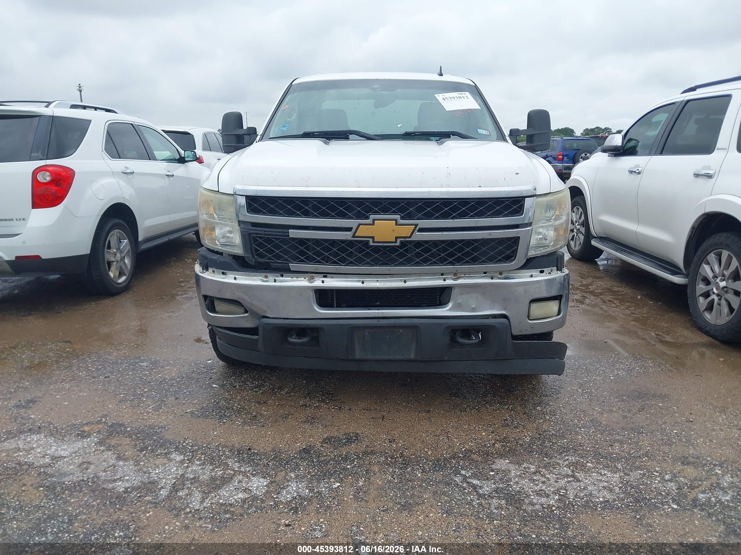 2012 Chevrolet Silverado 2500hd Lt White vin: 1GC1CXCG7CF119887