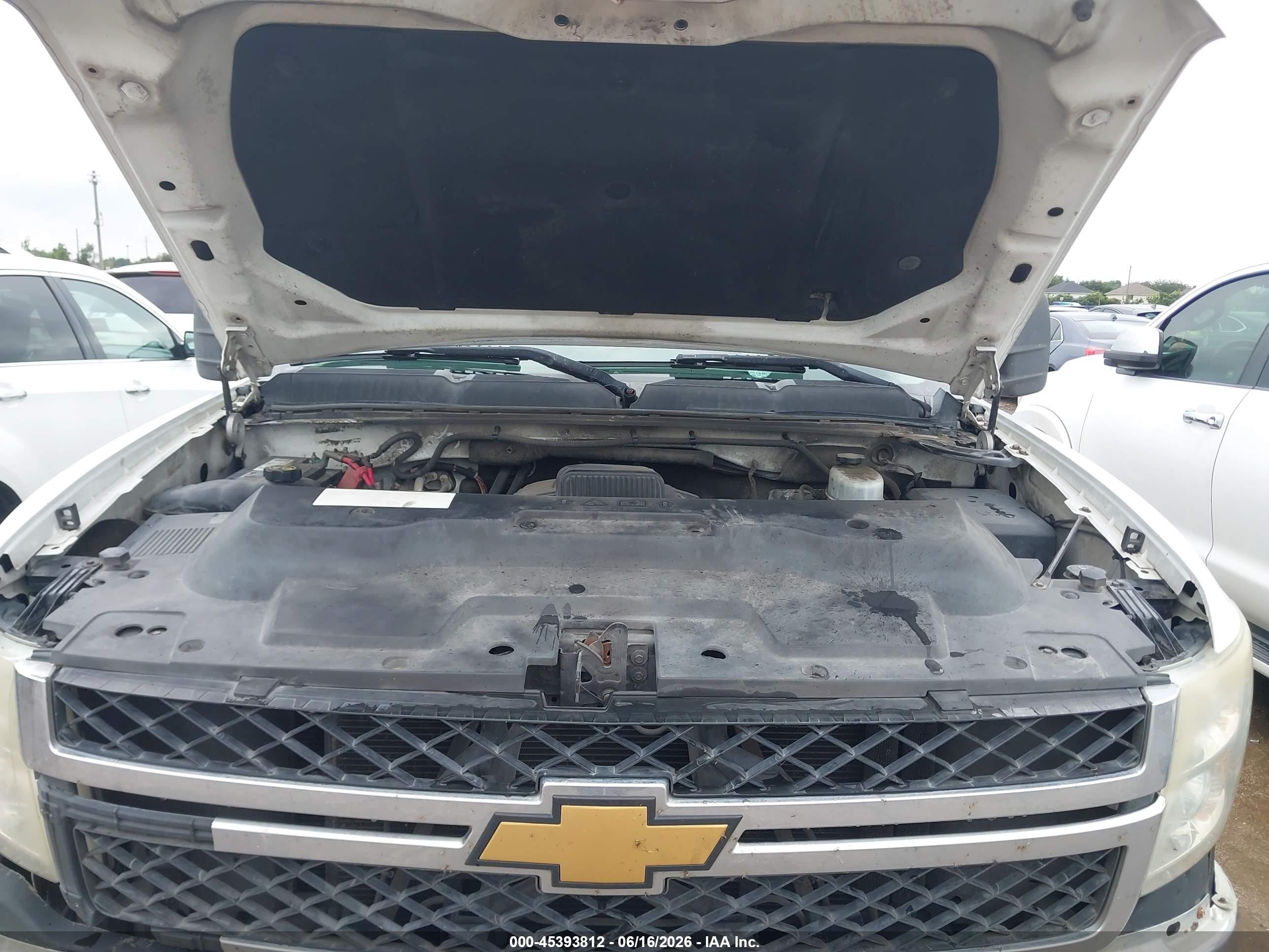 2012 Chevrolet Silverado 2500hd Lt White vin: 1GC1CXCG7CF119887