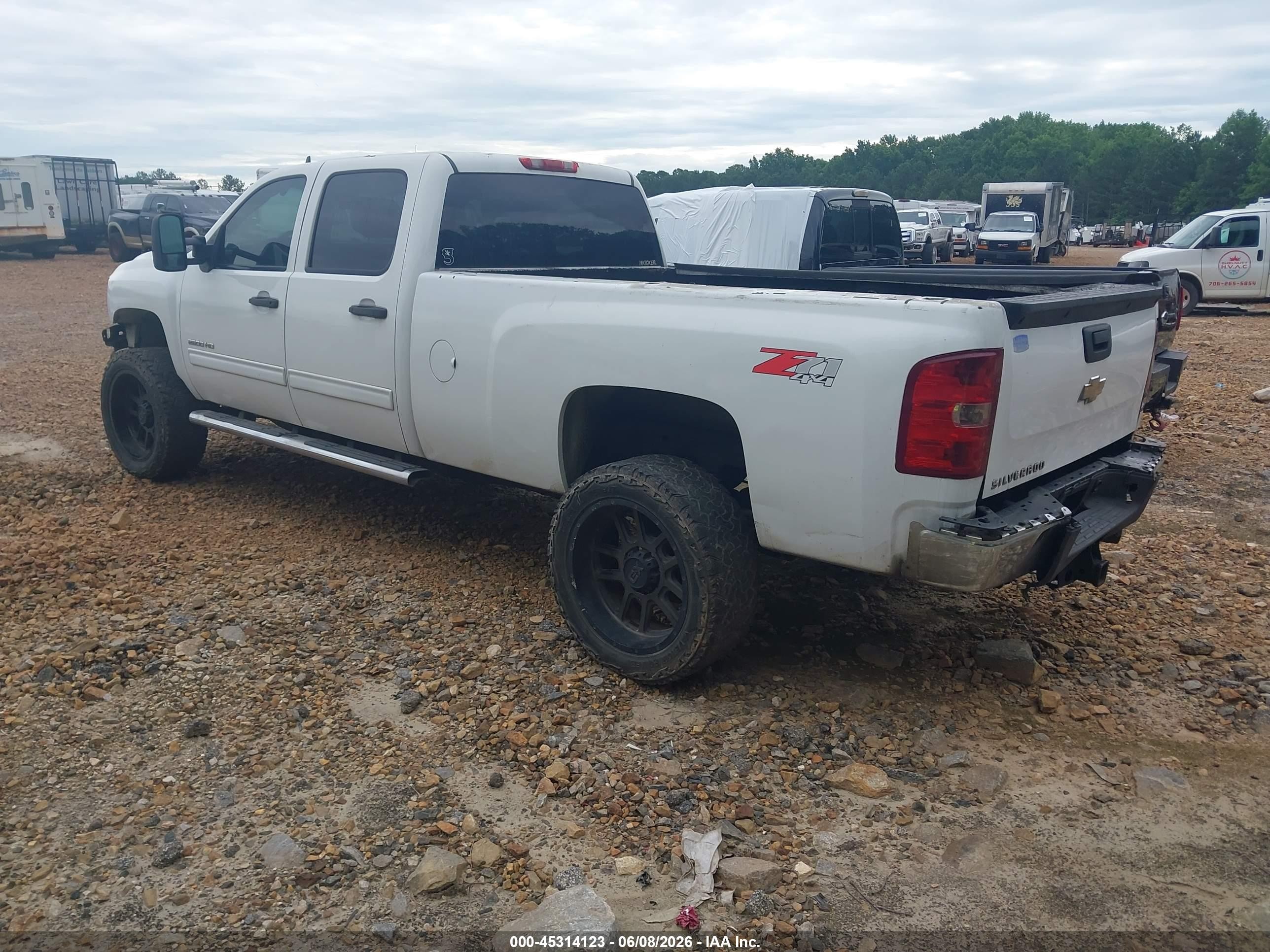 2012 Chevrolet Silverado 2500hd Lt White vin: 1GC1CXE81CF221112