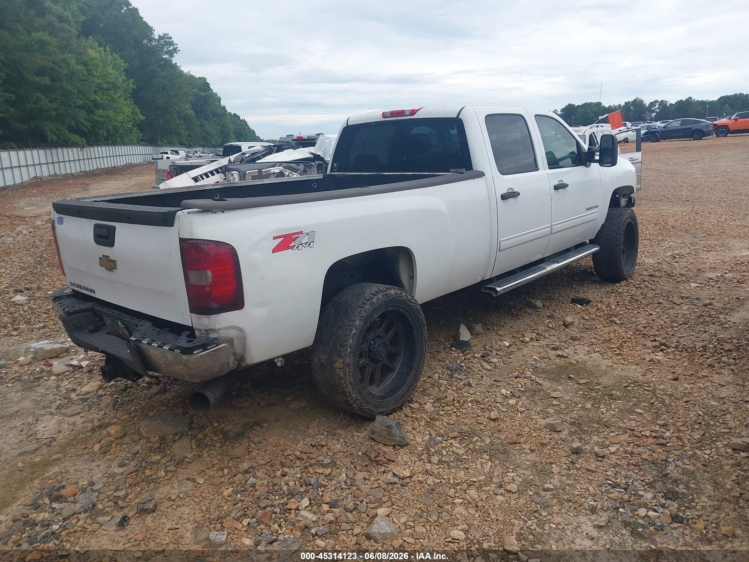 2012 Chevrolet Silverado 2500hd Lt White vin: 1GC1CXE81CF221112