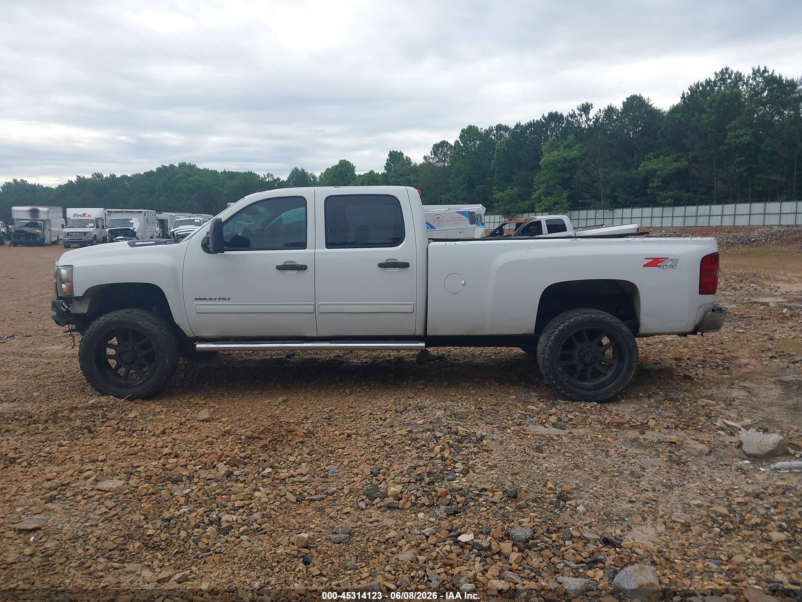 2012 Chevrolet Silverado 2500hd Lt White vin: 1GC1CXE81CF221112