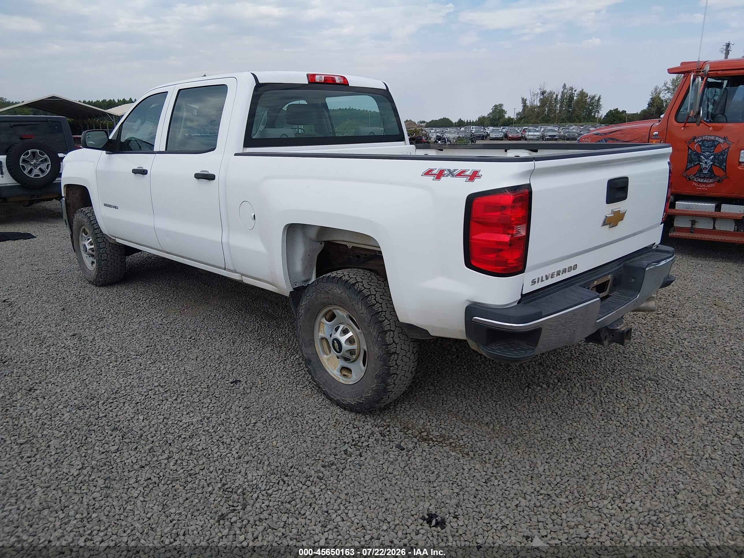 2015 Chevrolet Silverado 2500hd Work Truck Белый vin: 1GC1KUE83FF127593