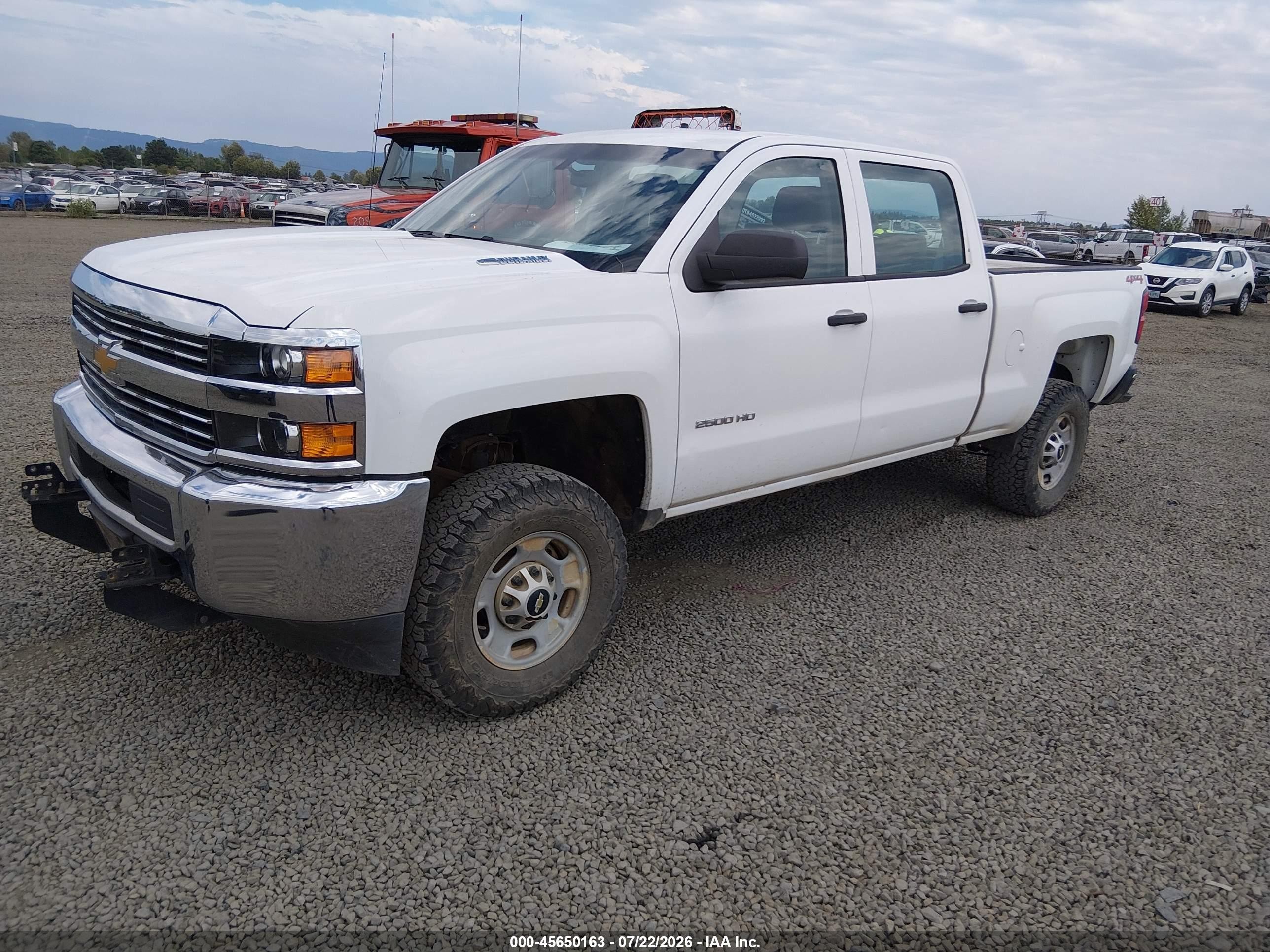 2015 Chevrolet Silverado 2500hd Work Truck Белый vin: 1GC1KUE83FF127593