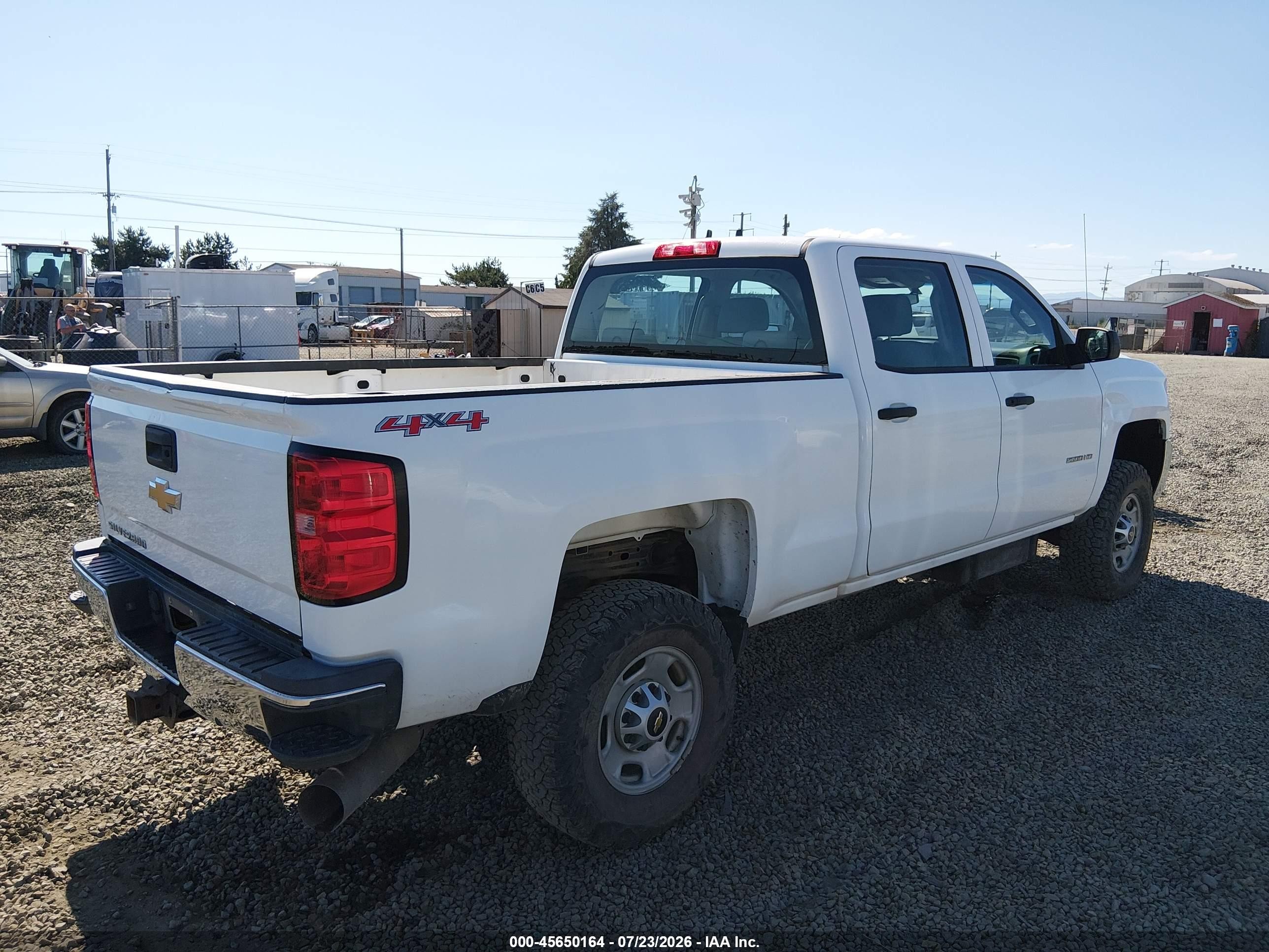 2015 Chevrolet Silverado 2500hd Built After Aug 14 Work Truck White vin: 1GC1KUE85FF640120