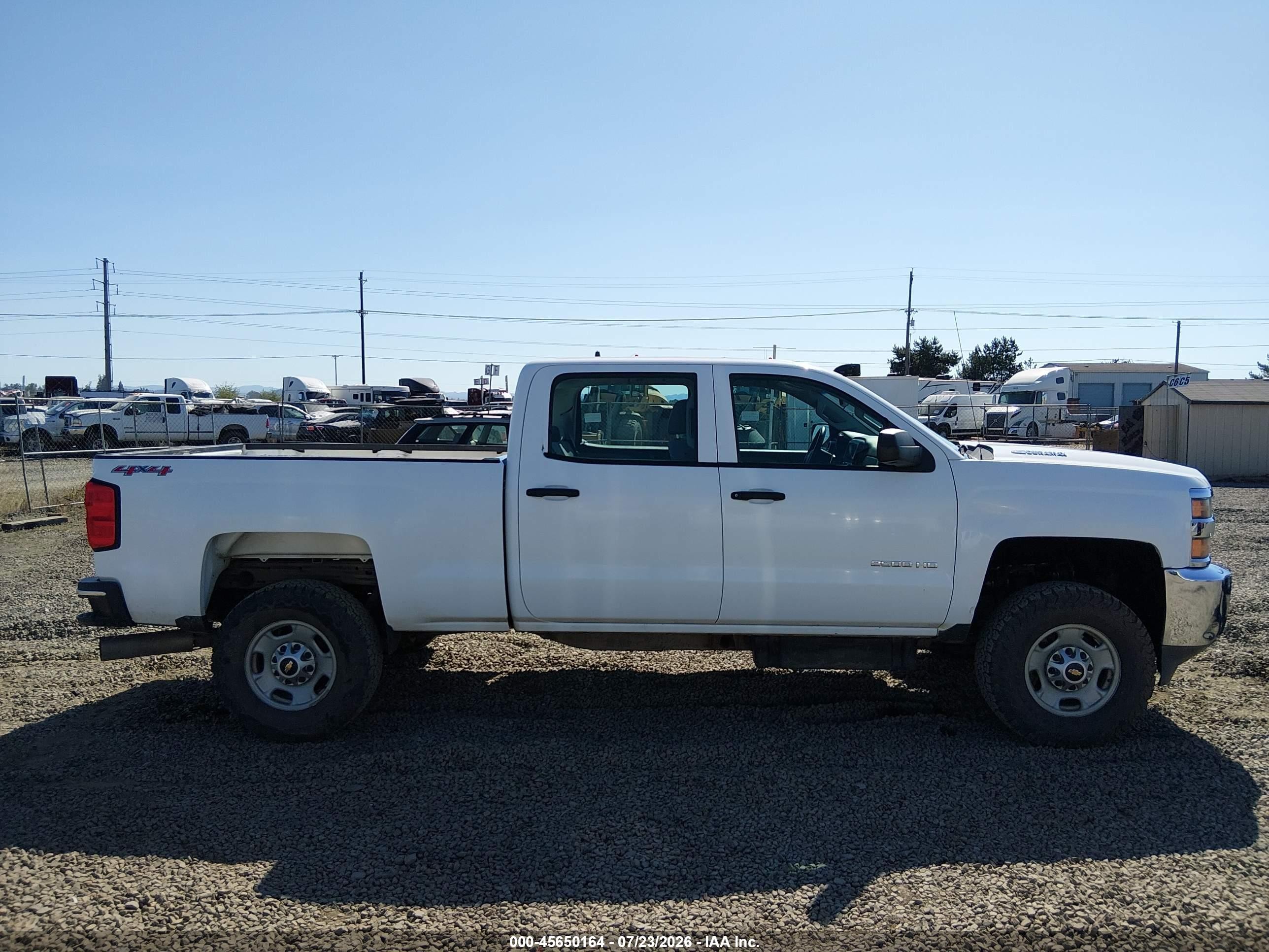 2015 Chevrolet Silverado 2500hd Built After Aug 14 Work Truck White vin: 1GC1KUE85FF640120