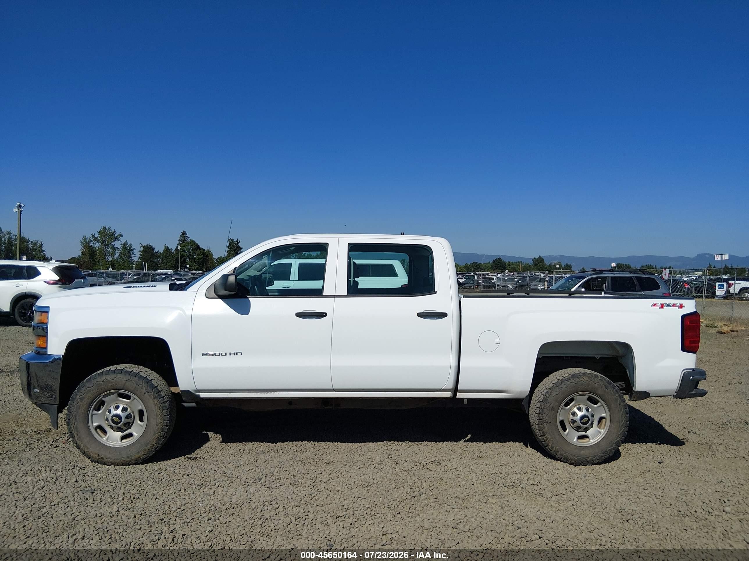 2015 Chevrolet Silverado 2500hd Built After Aug 14 Work Truck White vin: 1GC1KUE85FF640120