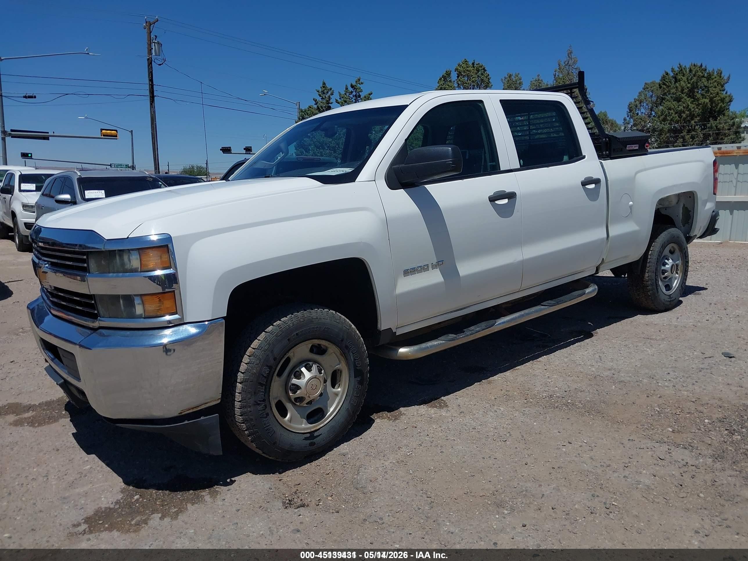 2015 Chevrolet Silverado 2500hd Wt White vin: 1GC1KUEG1FF629543