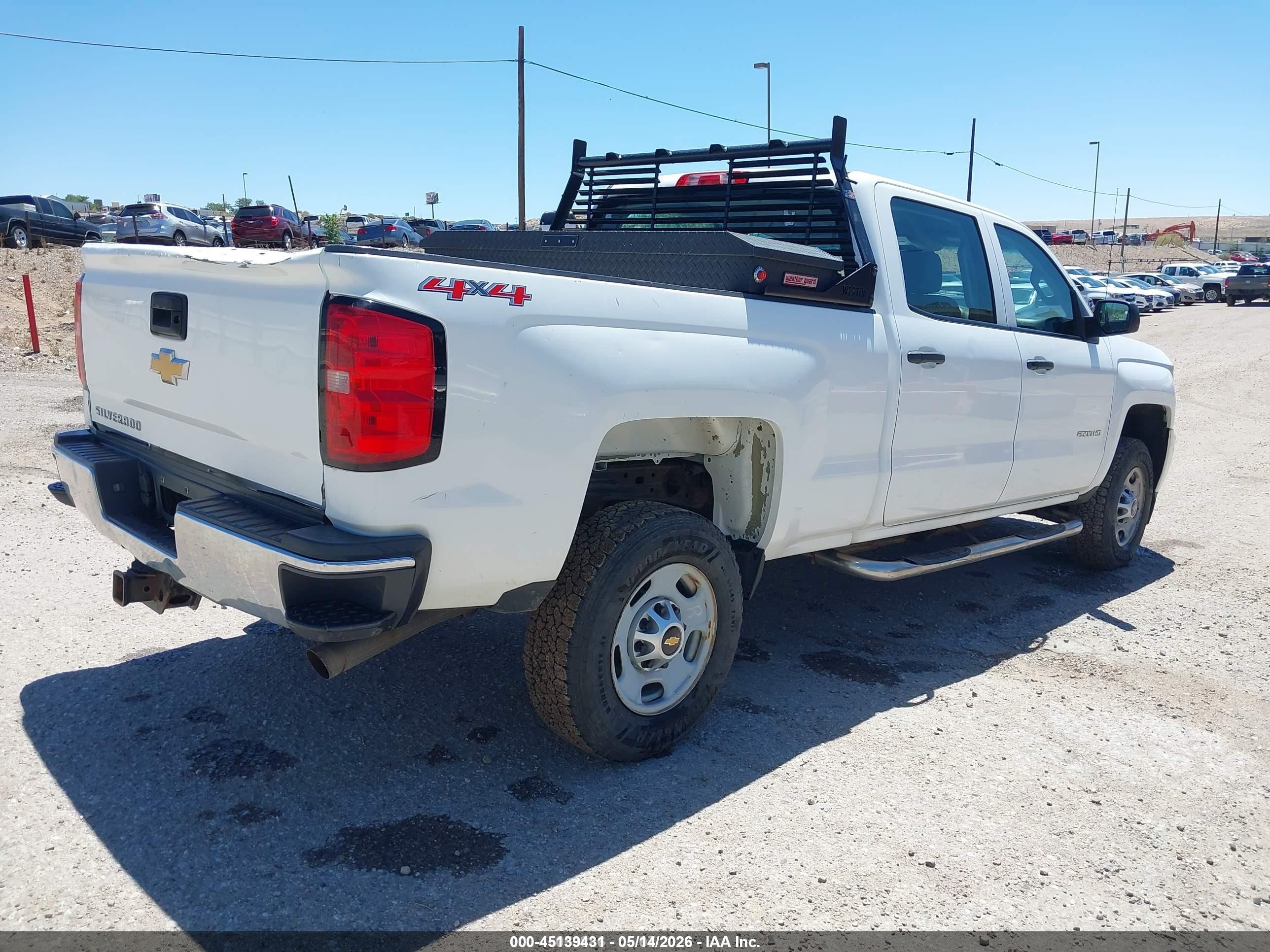 2015 Chevrolet Silverado 2500hd Wt White vin: 1GC1KUEG1FF629543