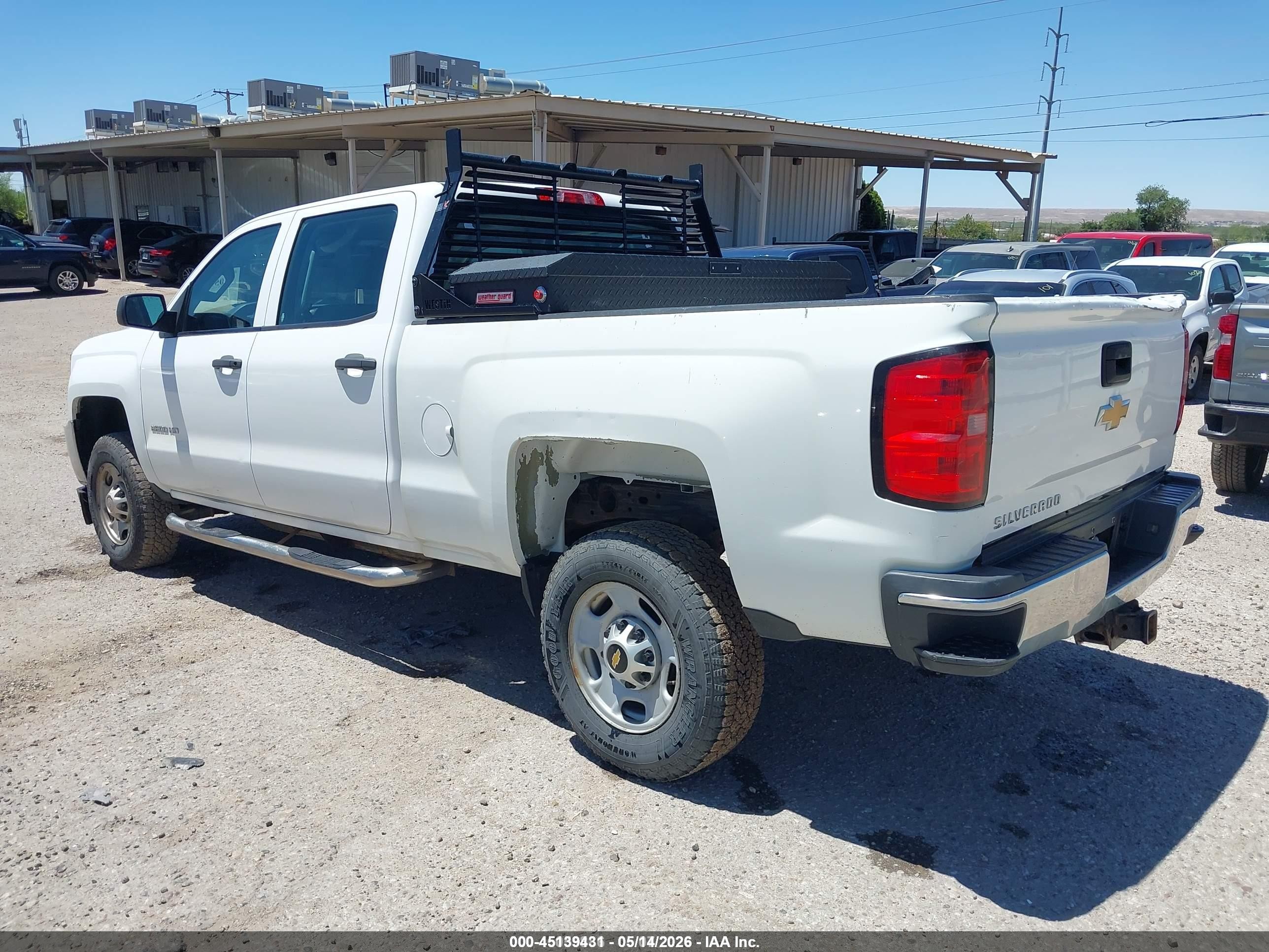 2015 Chevrolet Silverado 2500hd Wt White vin: 1GC1KUEG1FF629543