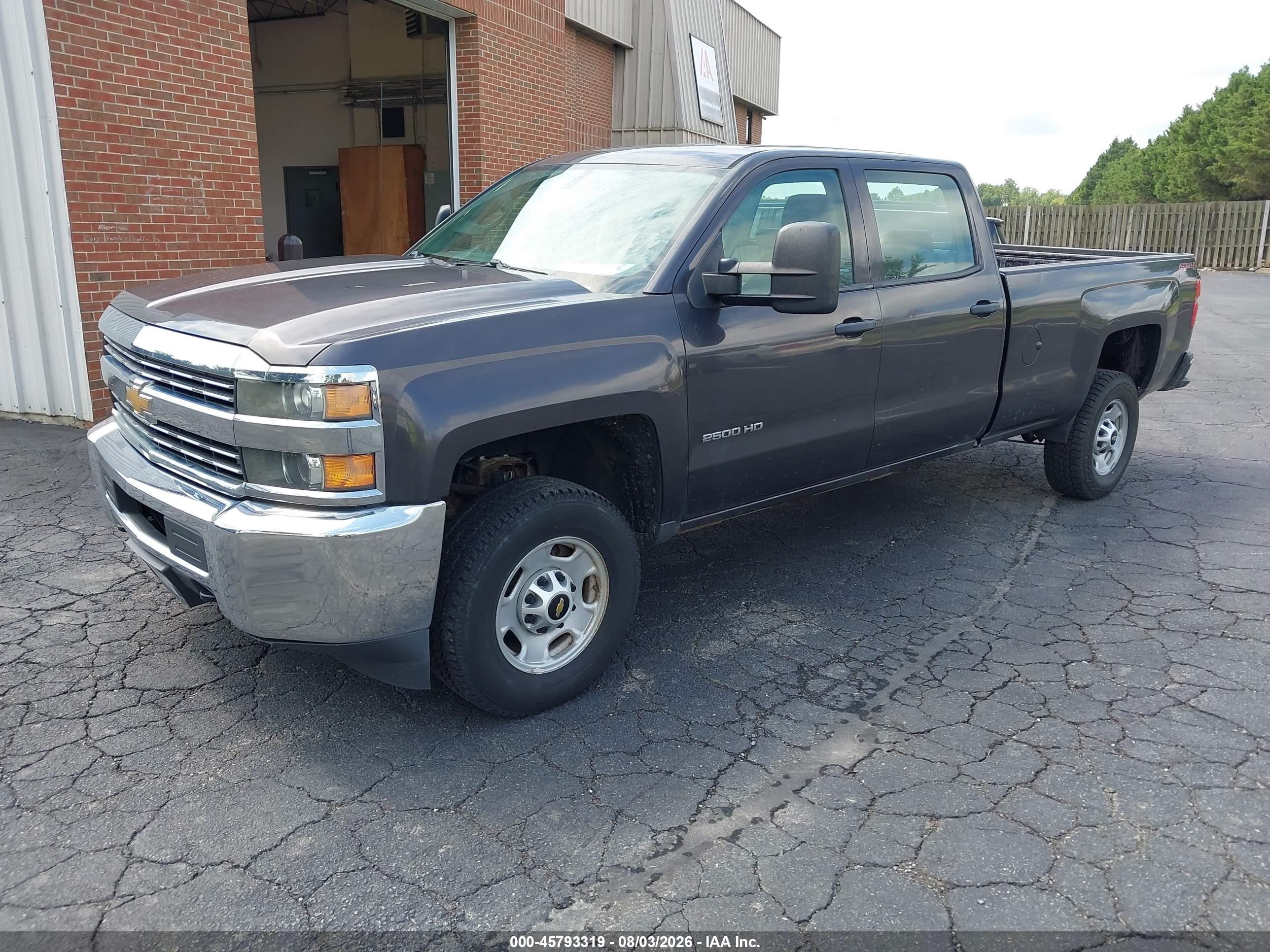 2015 Chevrolet Silverado 2500hd Built After Aug 14 Work Truck Gray vin: 1GC1KUEG2FF630085