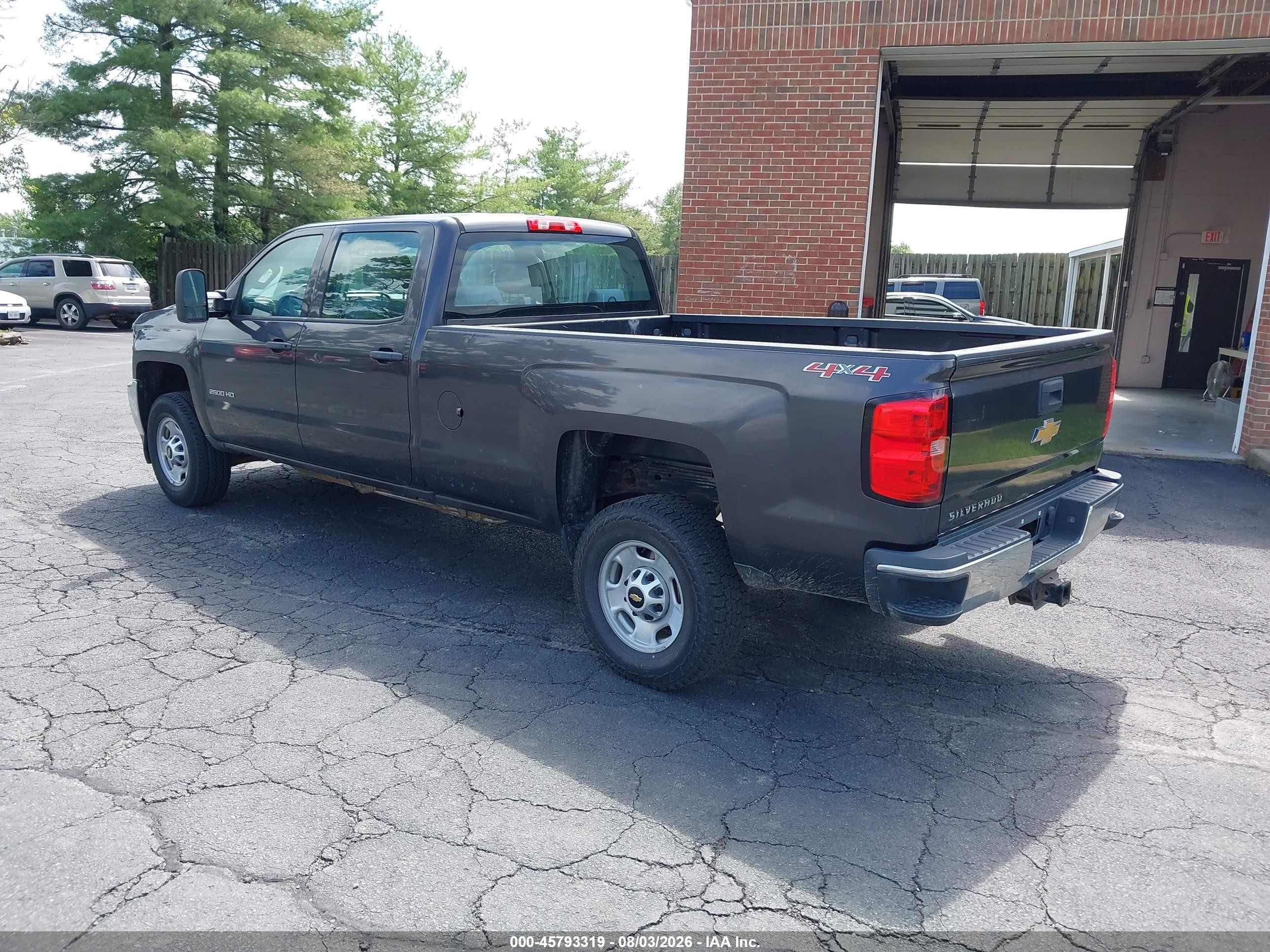 2015 Chevrolet Silverado 2500hd Built After Aug 14 Work Truck Gray vin: 1GC1KUEG2FF630085