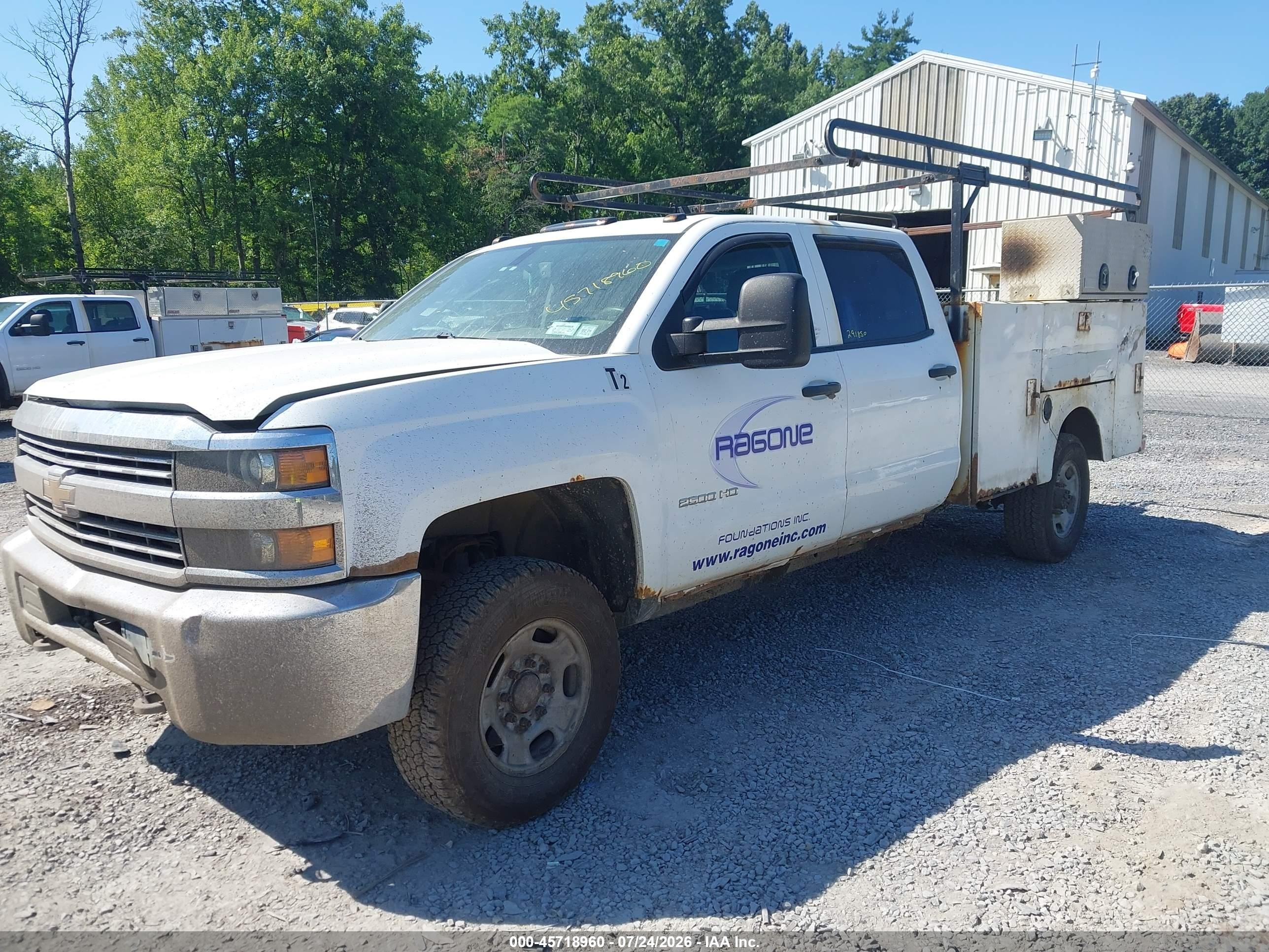2015 Chevrolet Silverado 2500hd Work Truck White vin: 1GC1KUEG4FF145172