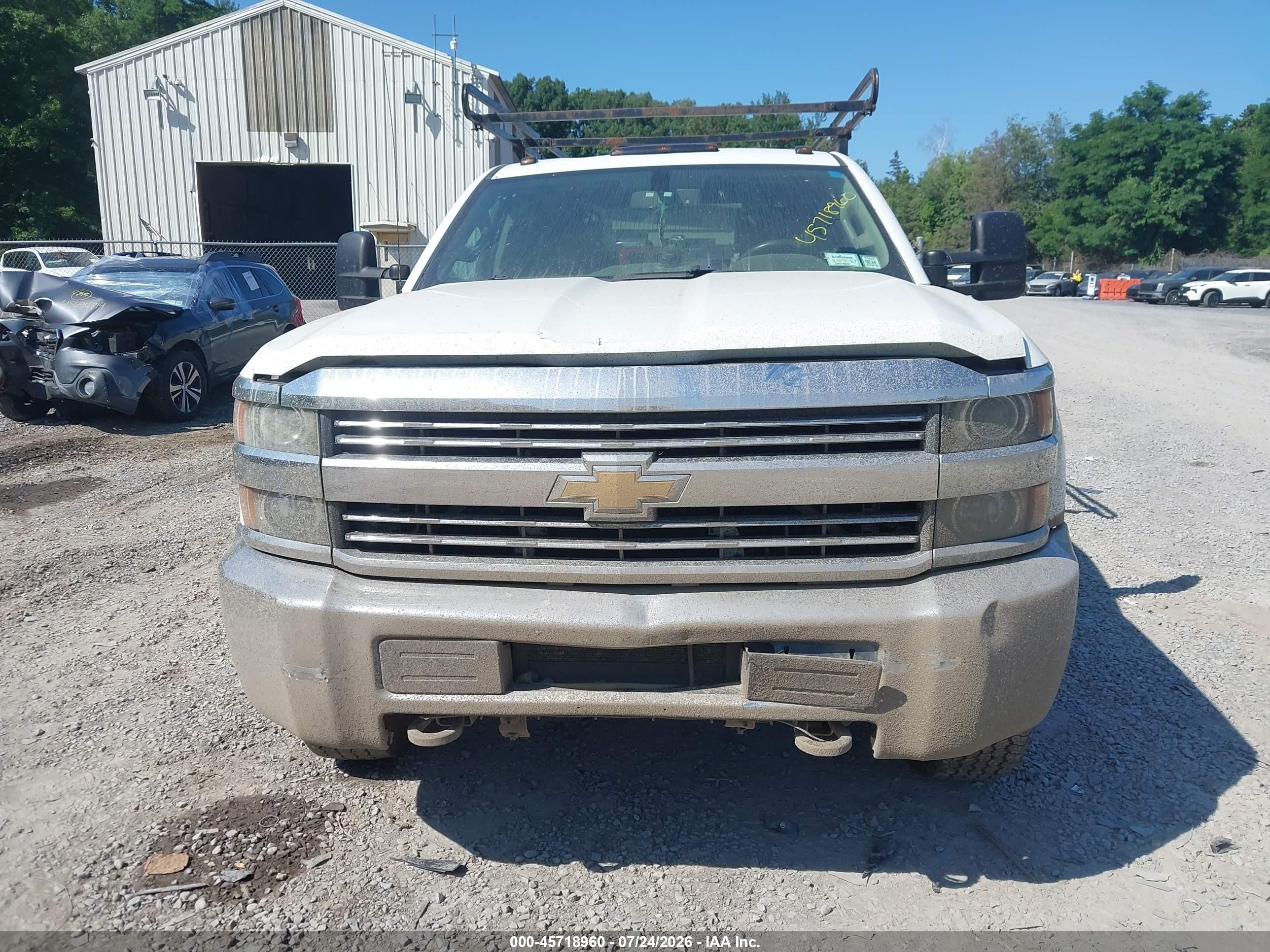 2015 Chevrolet Silverado 2500hd Work Truck White vin: 1GC1KUEG4FF145172