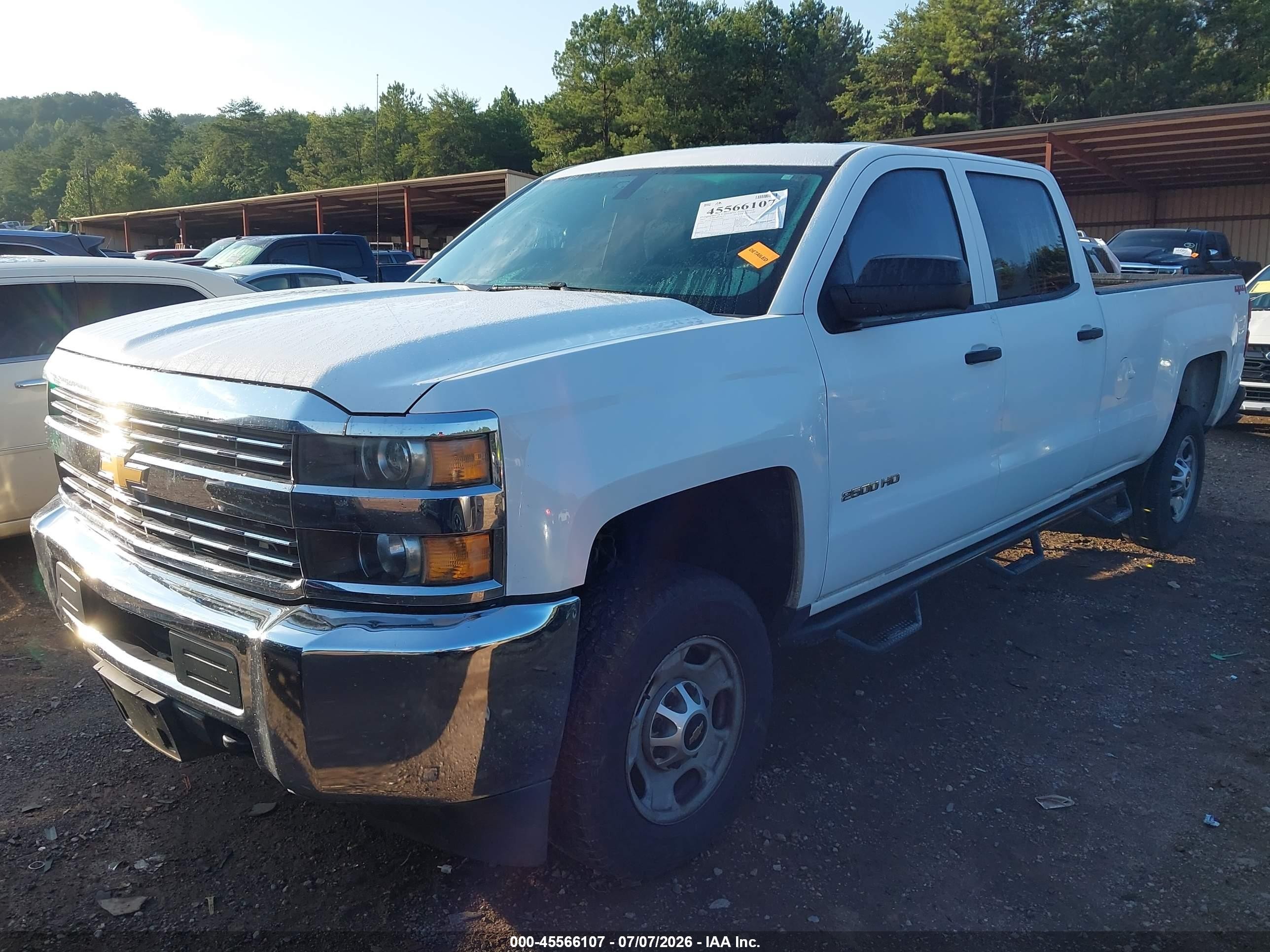 2015 Chevrolet Silverado 2500hd Built After Aug 14 Work Truck White vin: 1GC1KUEG6FF629294