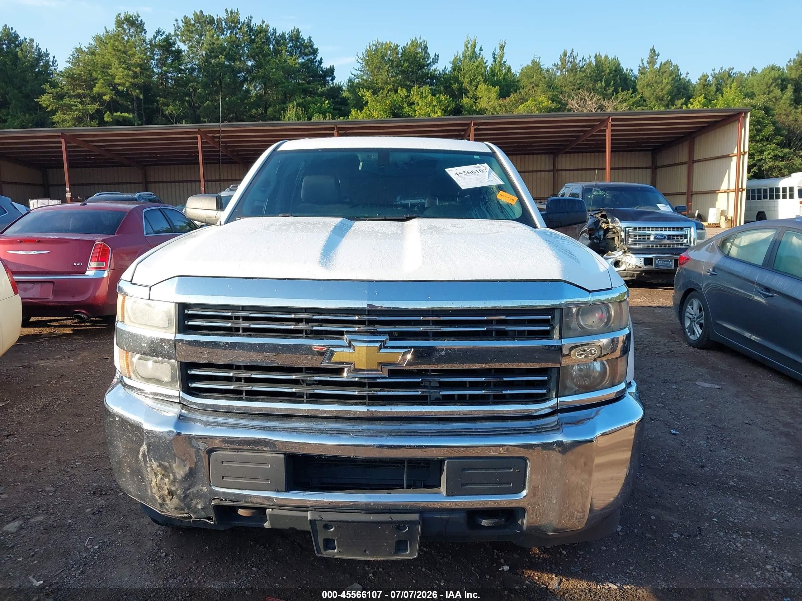 2015 Chevrolet Silverado 2500hd Built After Aug 14 Work Truck White vin: 1GC1KUEG6FF629294