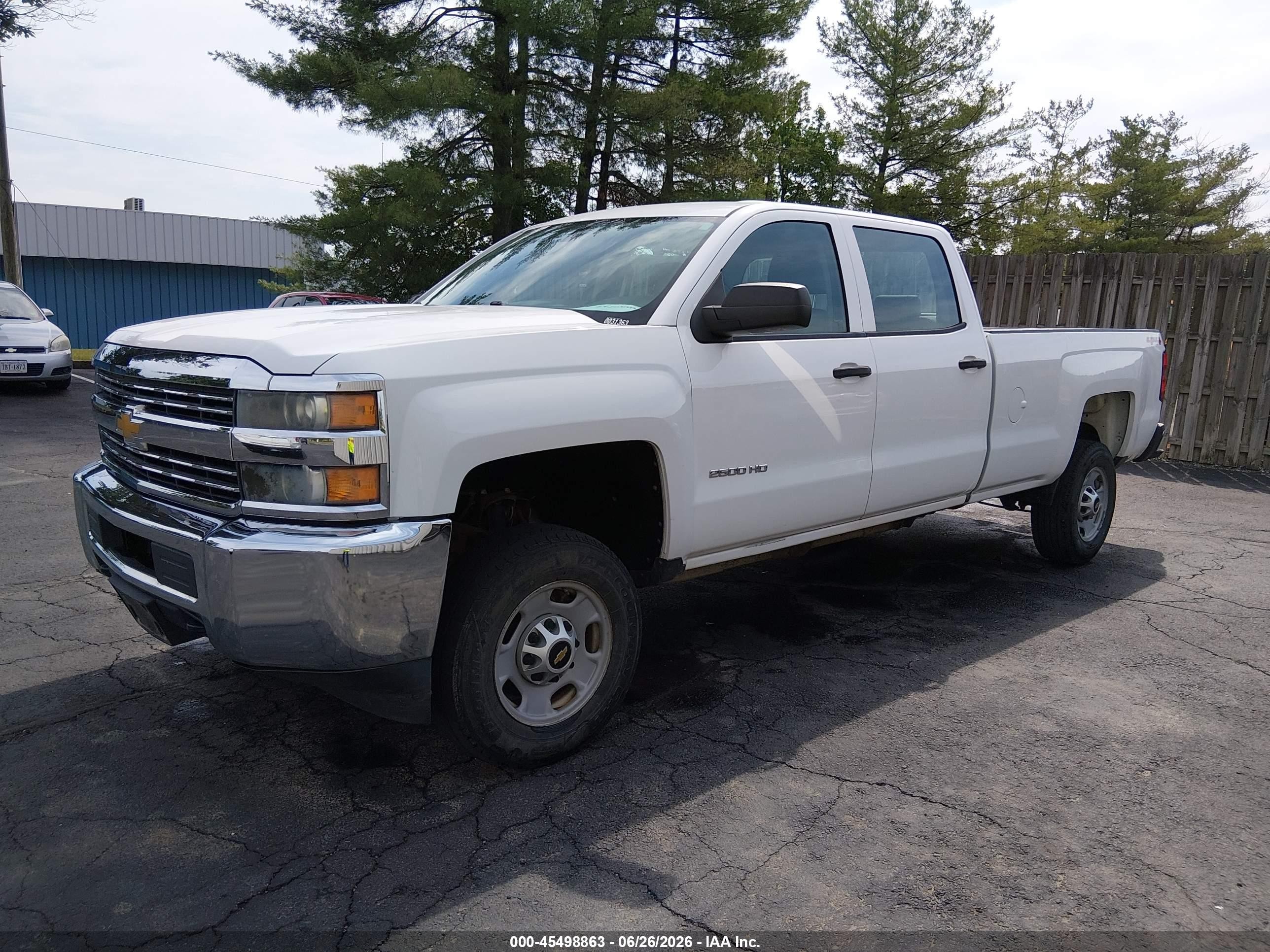 2015 Chevrolet Silverado 2500hd Built After Aug 14 Work Truck White vin: 1GC1KUEG7FF629692