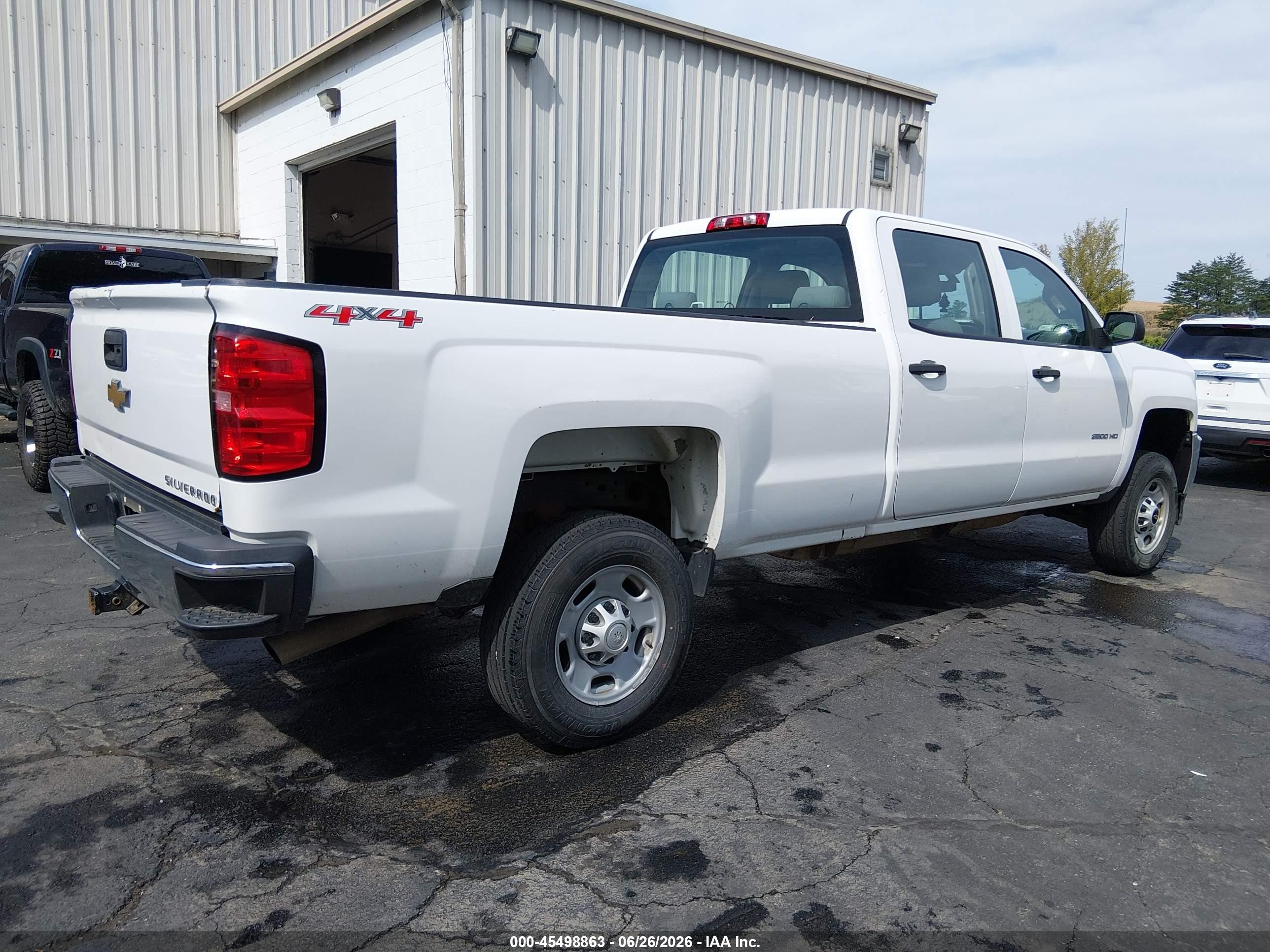 2015 Chevrolet Silverado 2500hd Built After Aug 14 Work Truck White vin: 1GC1KUEG7FF629692