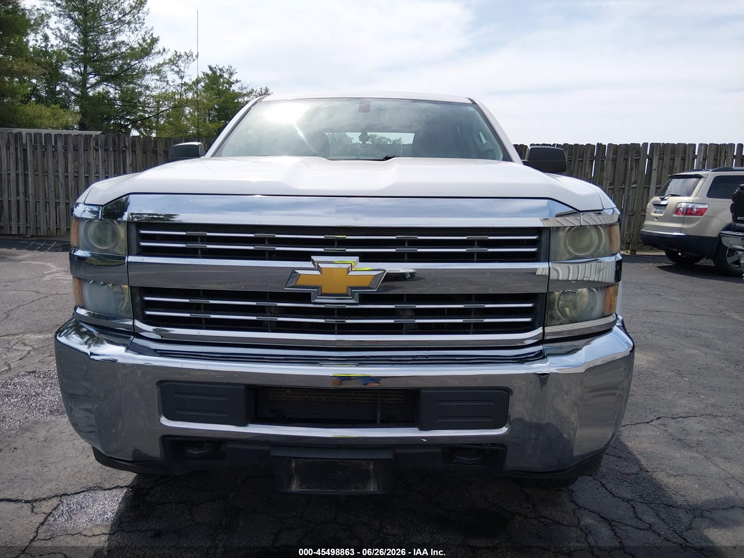 2015 Chevrolet Silverado 2500hd Built After Aug 14 Work Truck White vin: 1GC1KUEG7FF629692