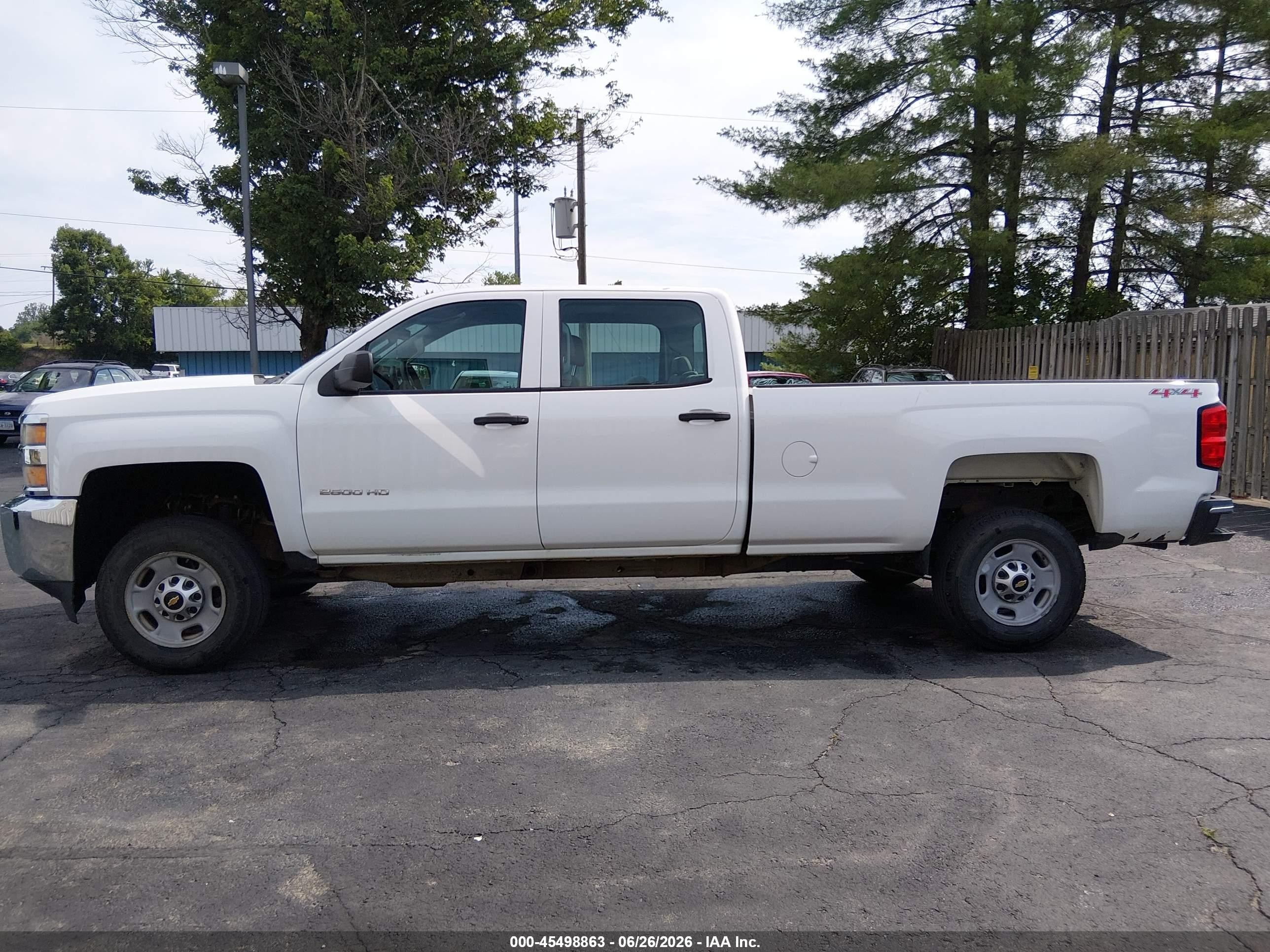 2015 Chevrolet Silverado 2500hd Built After Aug 14 Work Truck White vin: 1GC1KUEG7FF629692