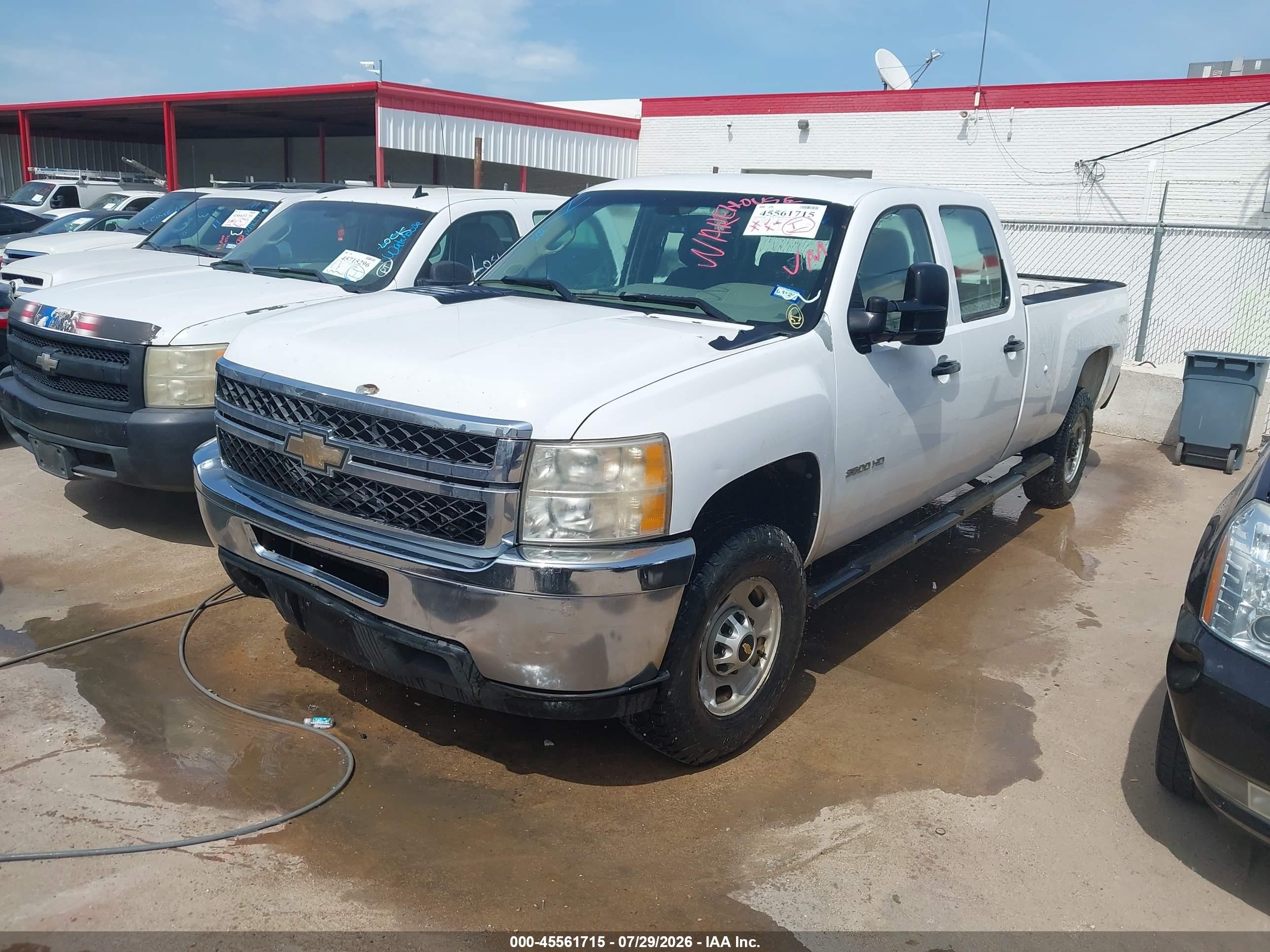2011 Chevrolet Silverado 2500hd Work Truck White vin: 1GC1KVC80BF137095