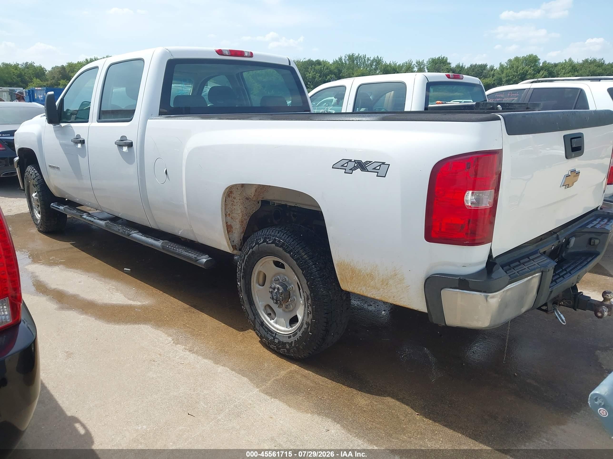 2011 Chevrolet Silverado 2500hd Work Truck White vin: 1GC1KVC80BF137095