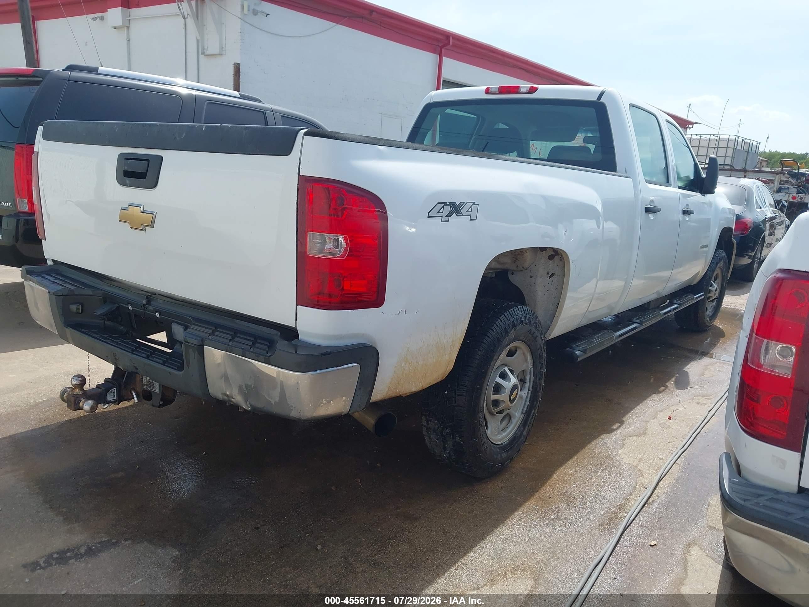 2011 Chevrolet Silverado 2500hd Work Truck White vin: 1GC1KVC80BF137095