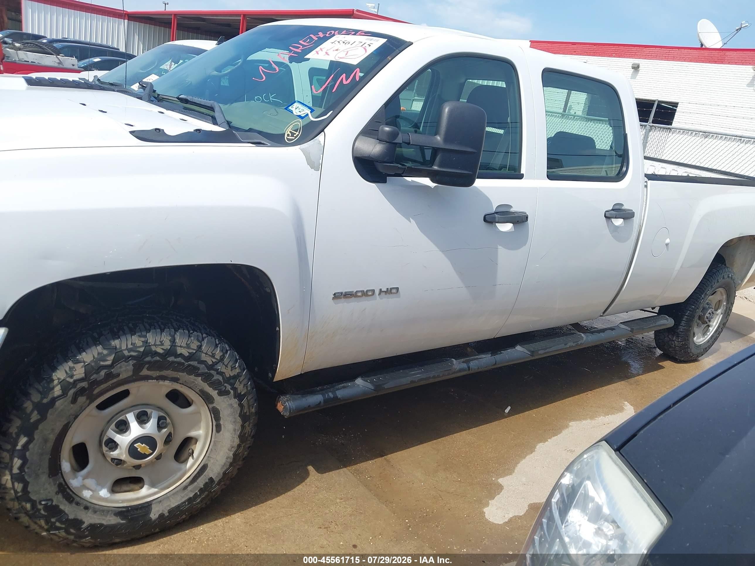 2011 Chevrolet Silverado 2500hd Work Truck White vin: 1GC1KVC80BF137095