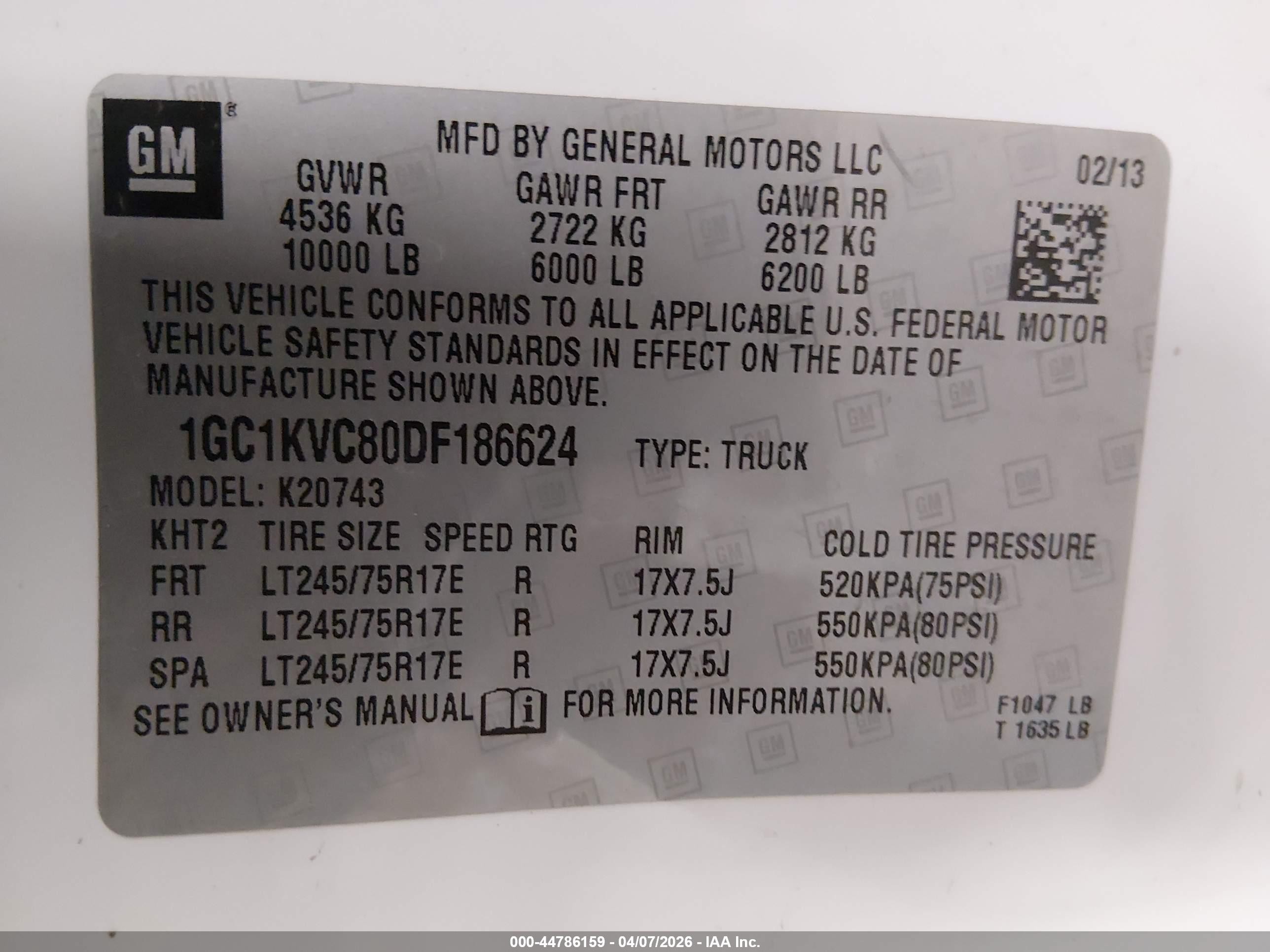 2013 Chevrolet Silverado 2500hd Work Truck White vin: 1GC1KVC80DF186624