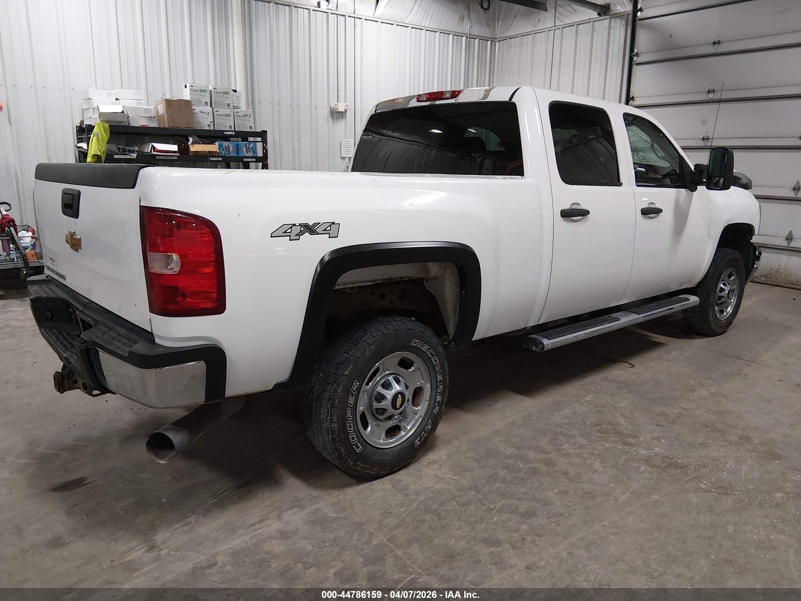 2013 Chevrolet Silverado 2500hd Work Truck White vin: 1GC1KVC80DF186624