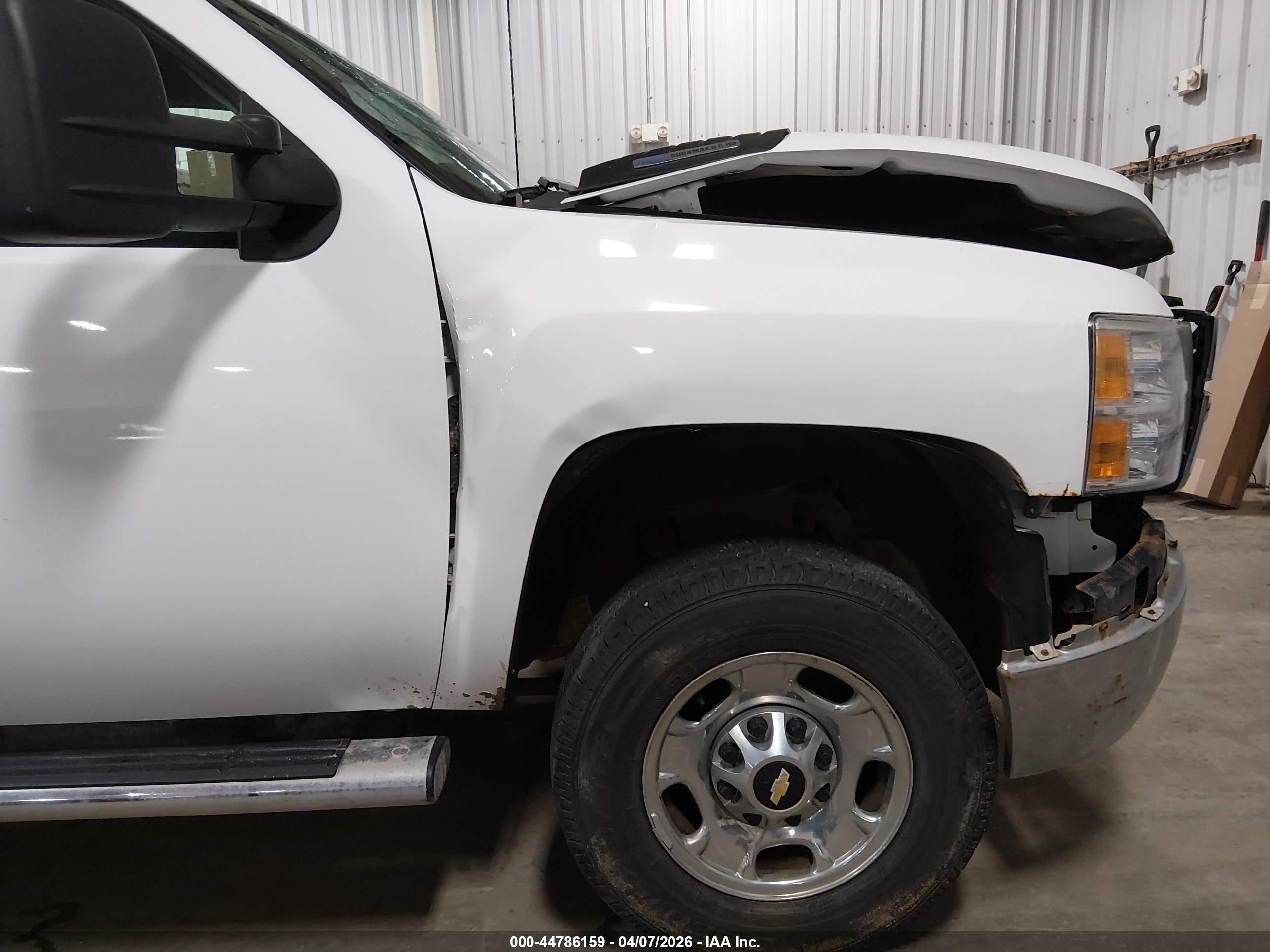 2013 Chevrolet Silverado 2500hd Work Truck White vin: 1GC1KVC80DF186624