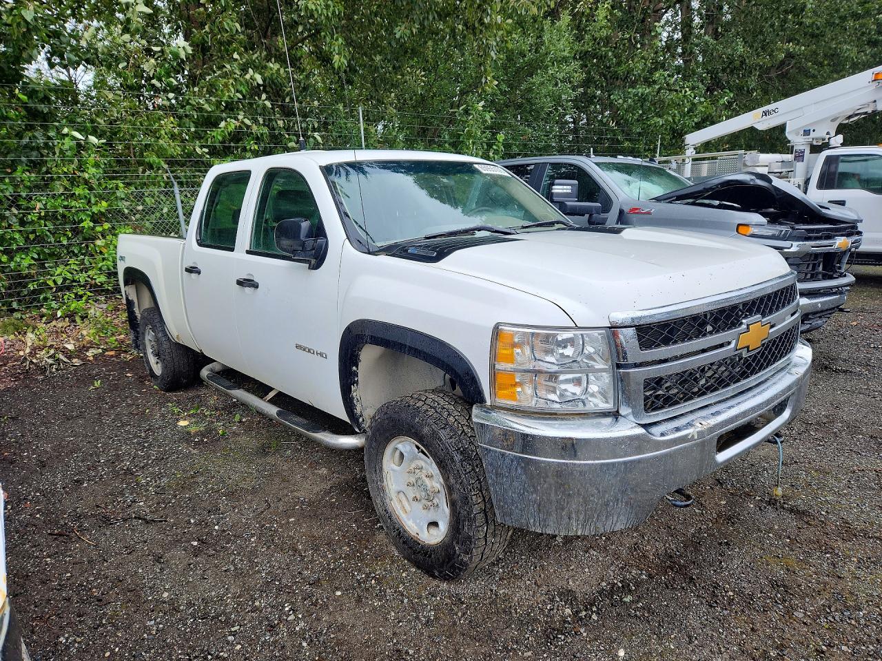 2012 Chevrolet Silverado K2500 Heavy Duty White vin: 1GC1KVC82CF153428
