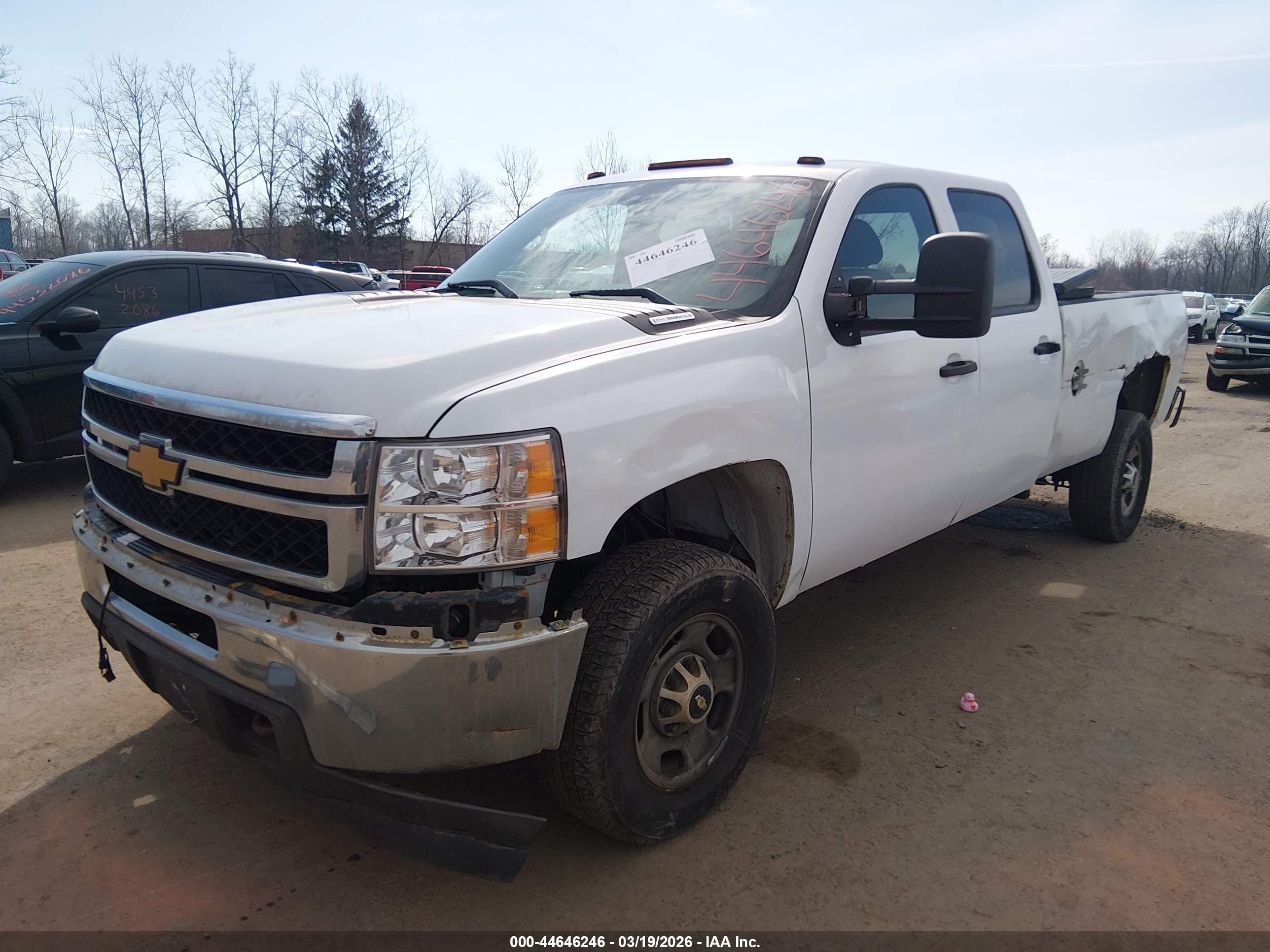 2014 Chevrolet Silverado 2500hd Work Truck White vin: 1GC1KVC89EF186056