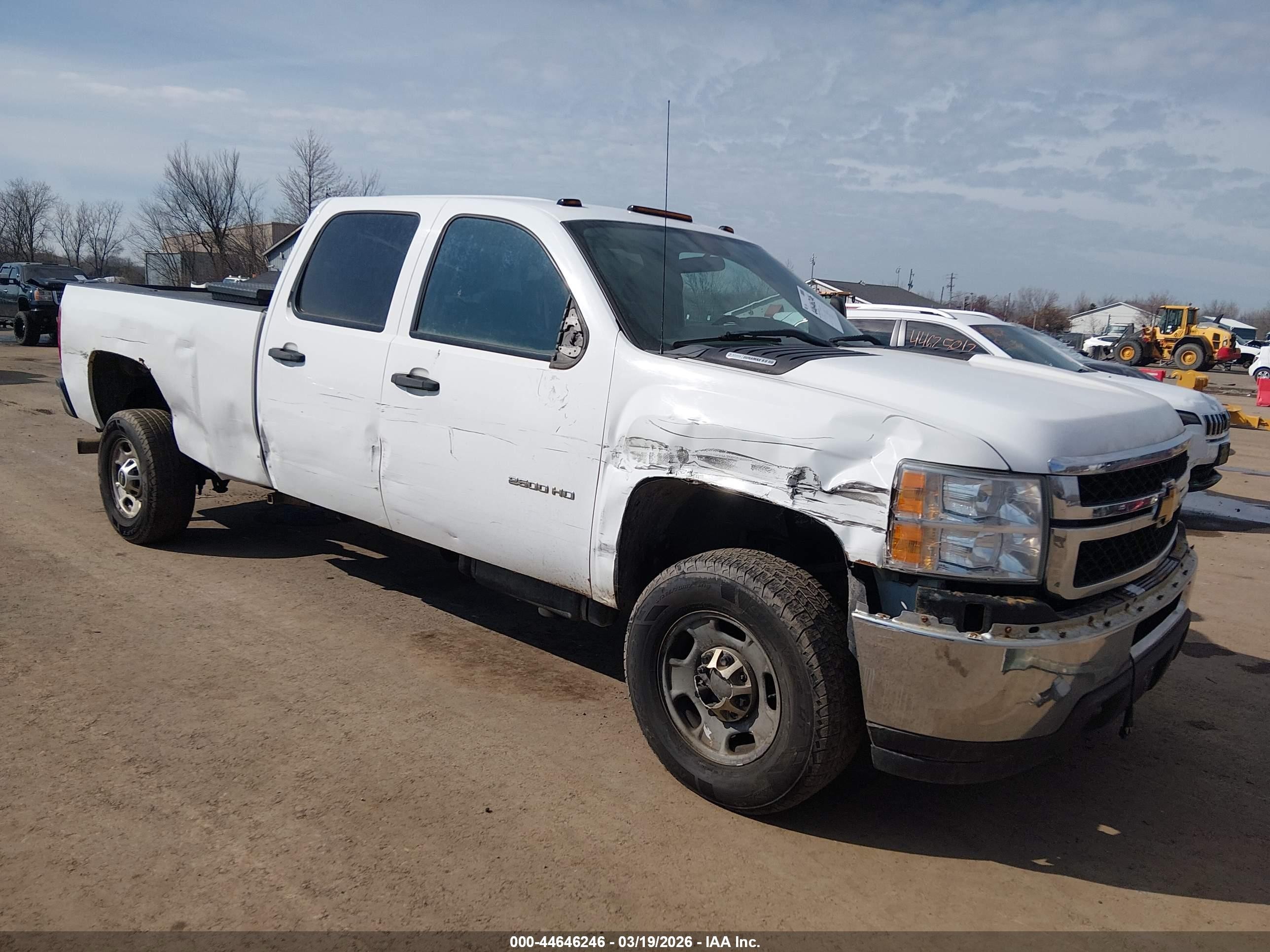 2014 Chevrolet Silverado 2500hd Work Truck White vin: 1GC1KVC89EF186056