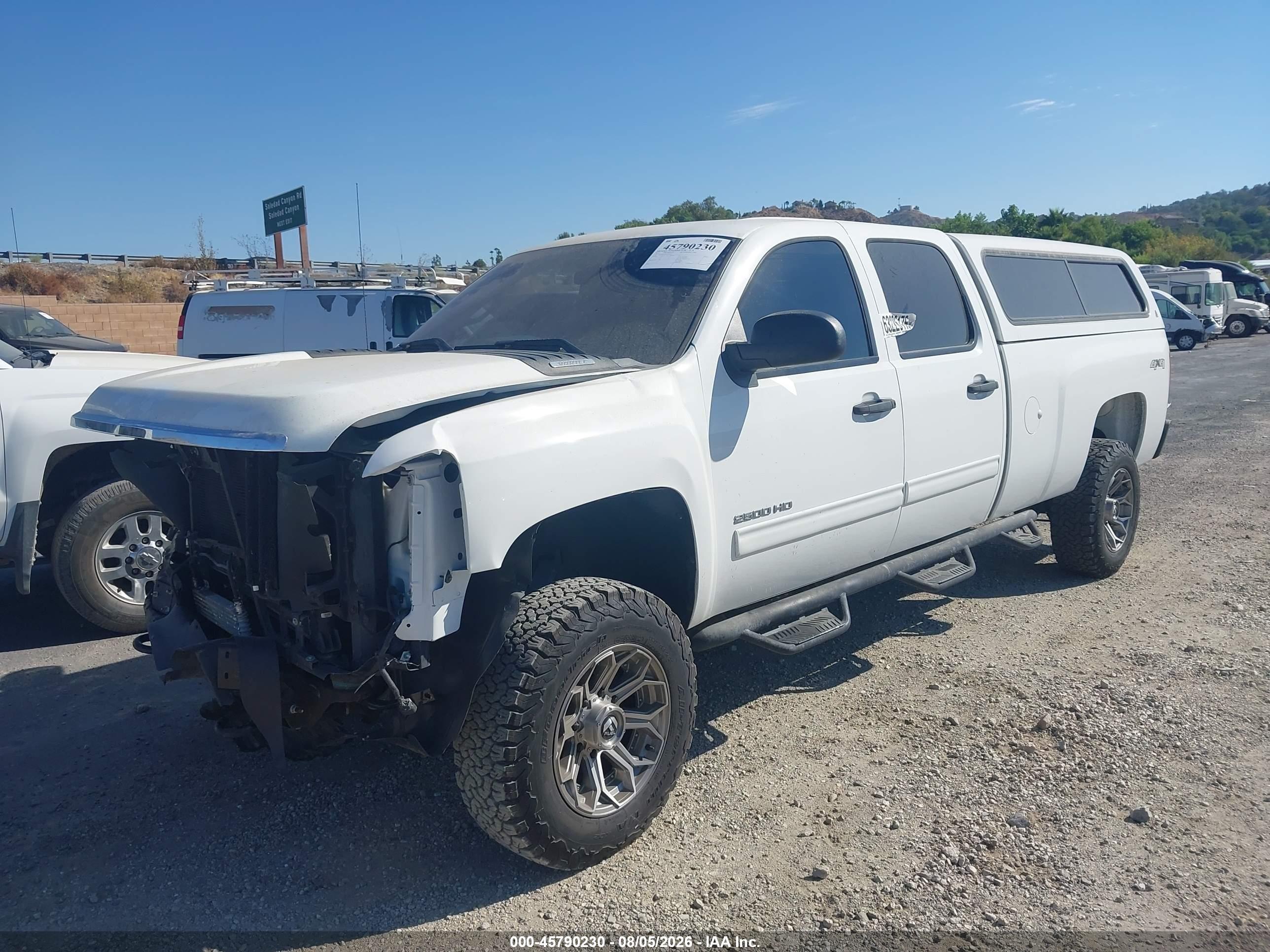 2012 Chevrolet Silverado 2500hd Work Truck White vin: 1GC1KVCG0CF233317