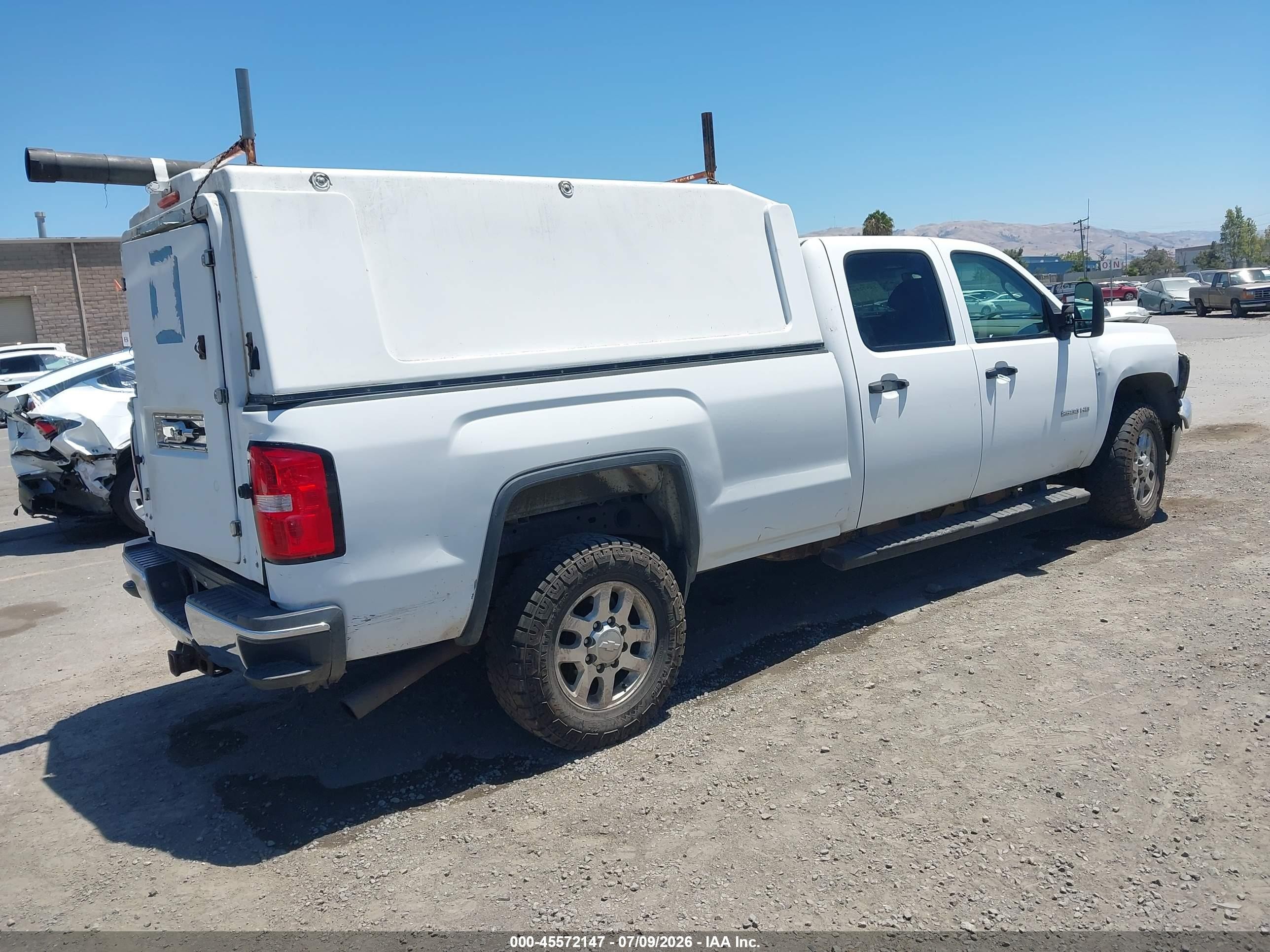 2011 Chevrolet Silverado 2500hd Work Truck White vin: 1GC1KVCG1BF202284
