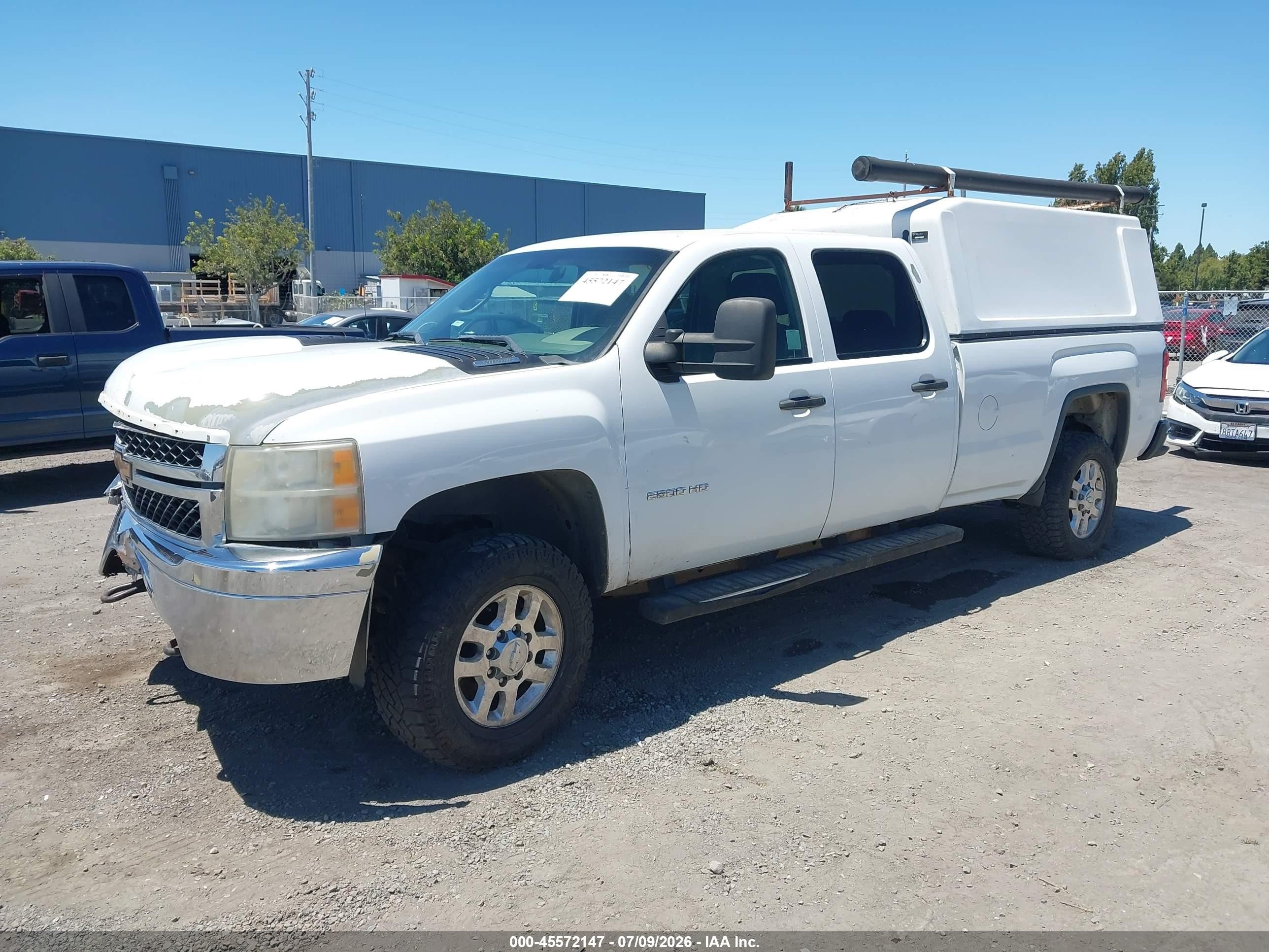 2011 Chevrolet Silverado 2500hd Work Truck White vin: 1GC1KVCG1BF202284