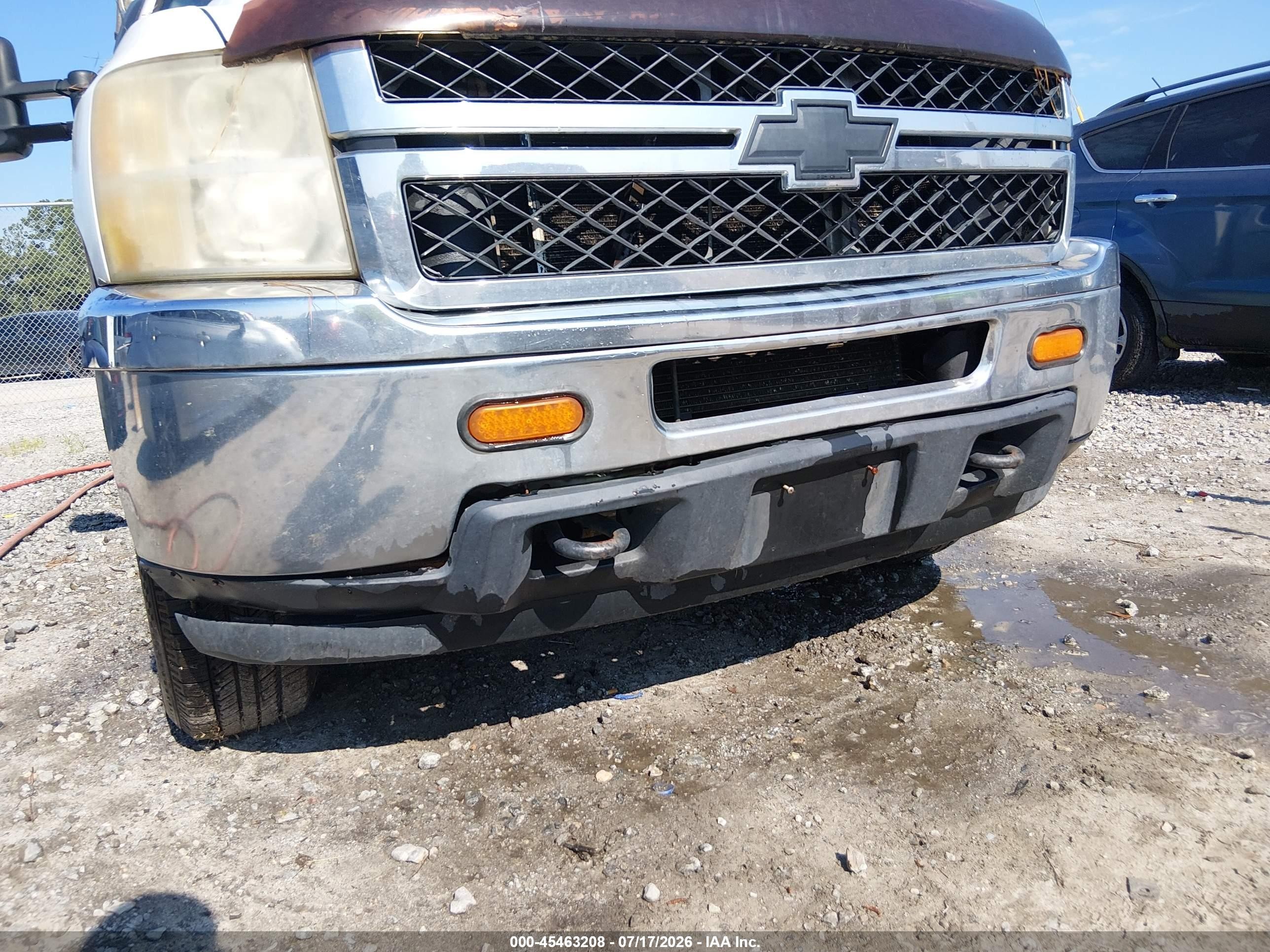 2011 Chevrolet Silverado 2500hd Work Truck White vin: 1GC1KVCG2BF128115