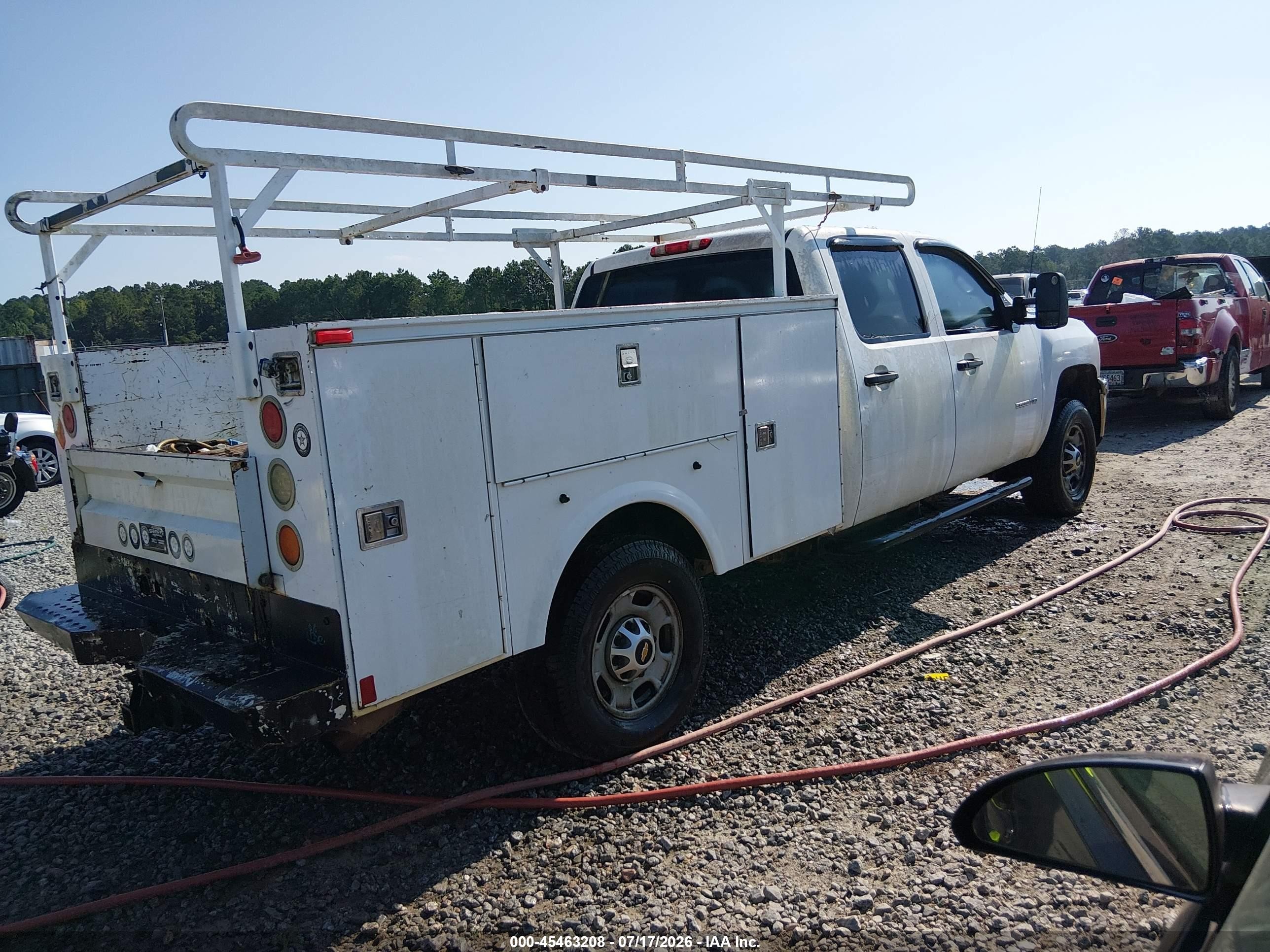 2011 Chevrolet Silverado 2500hd Work Truck White vin: 1GC1KVCG2BF128115
