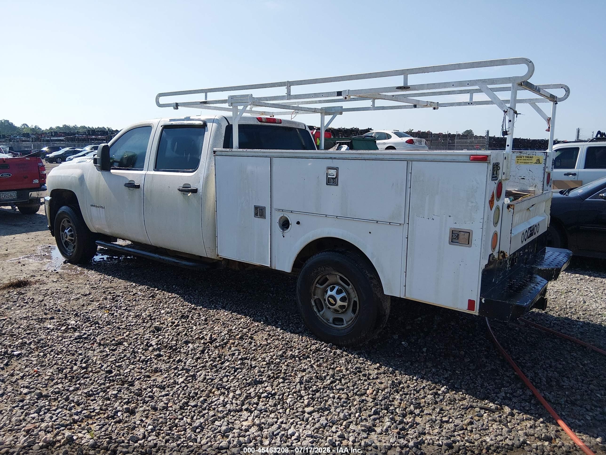 2011 Chevrolet Silverado 2500hd Work Truck White vin: 1GC1KVCG2BF128115