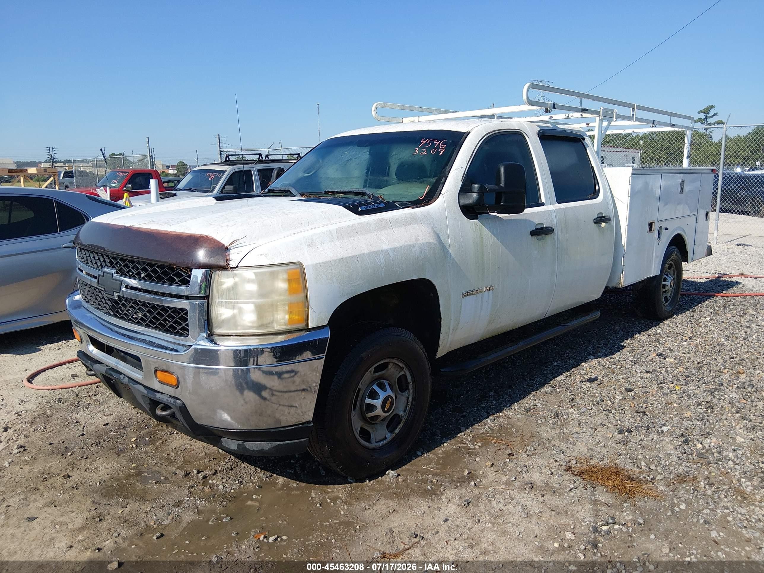 2011 Chevrolet Silverado 2500hd Work Truck White vin: 1GC1KVCG2BF128115