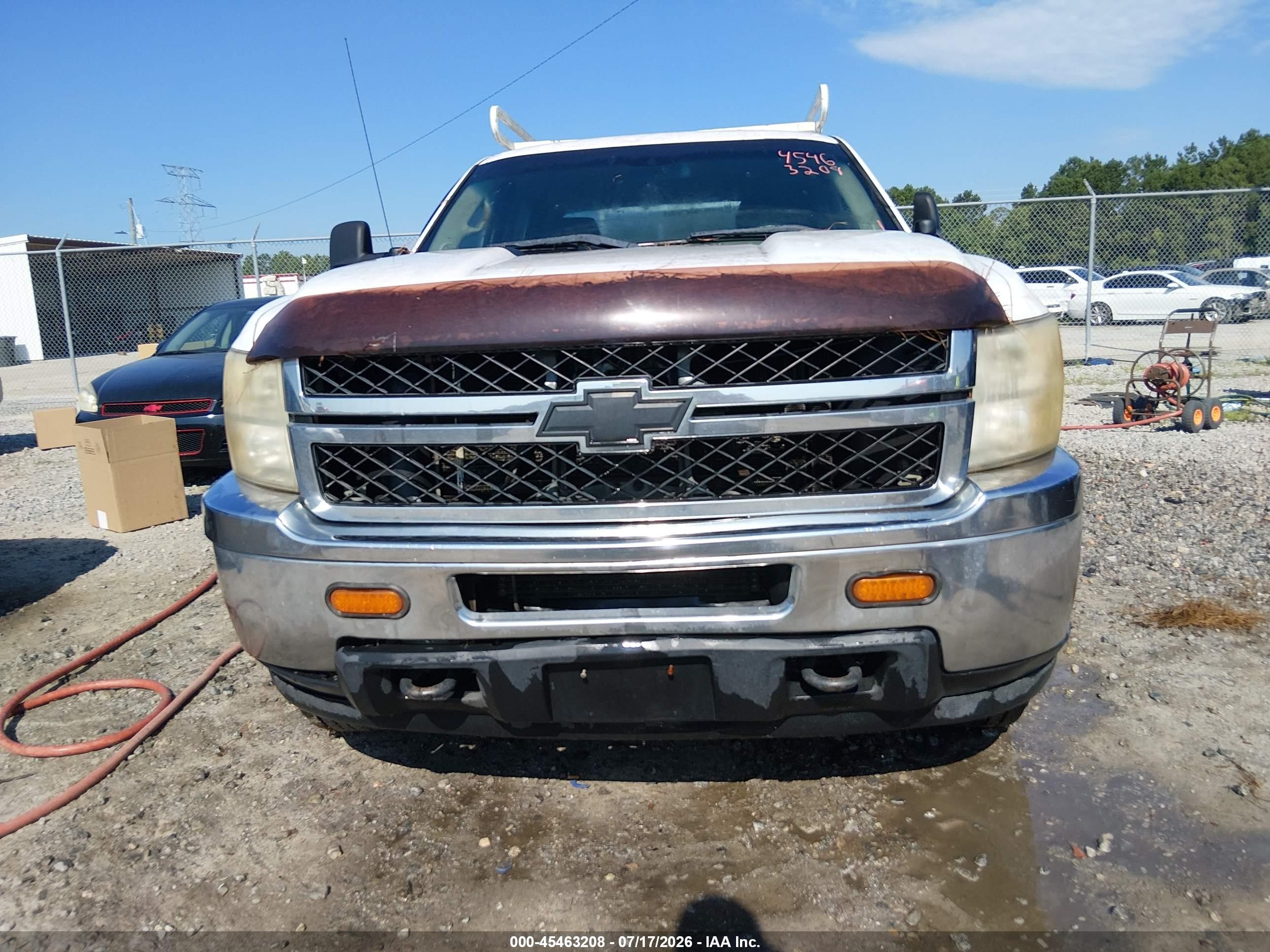 2011 Chevrolet Silverado 2500hd Work Truck White vin: 1GC1KVCG2BF128115