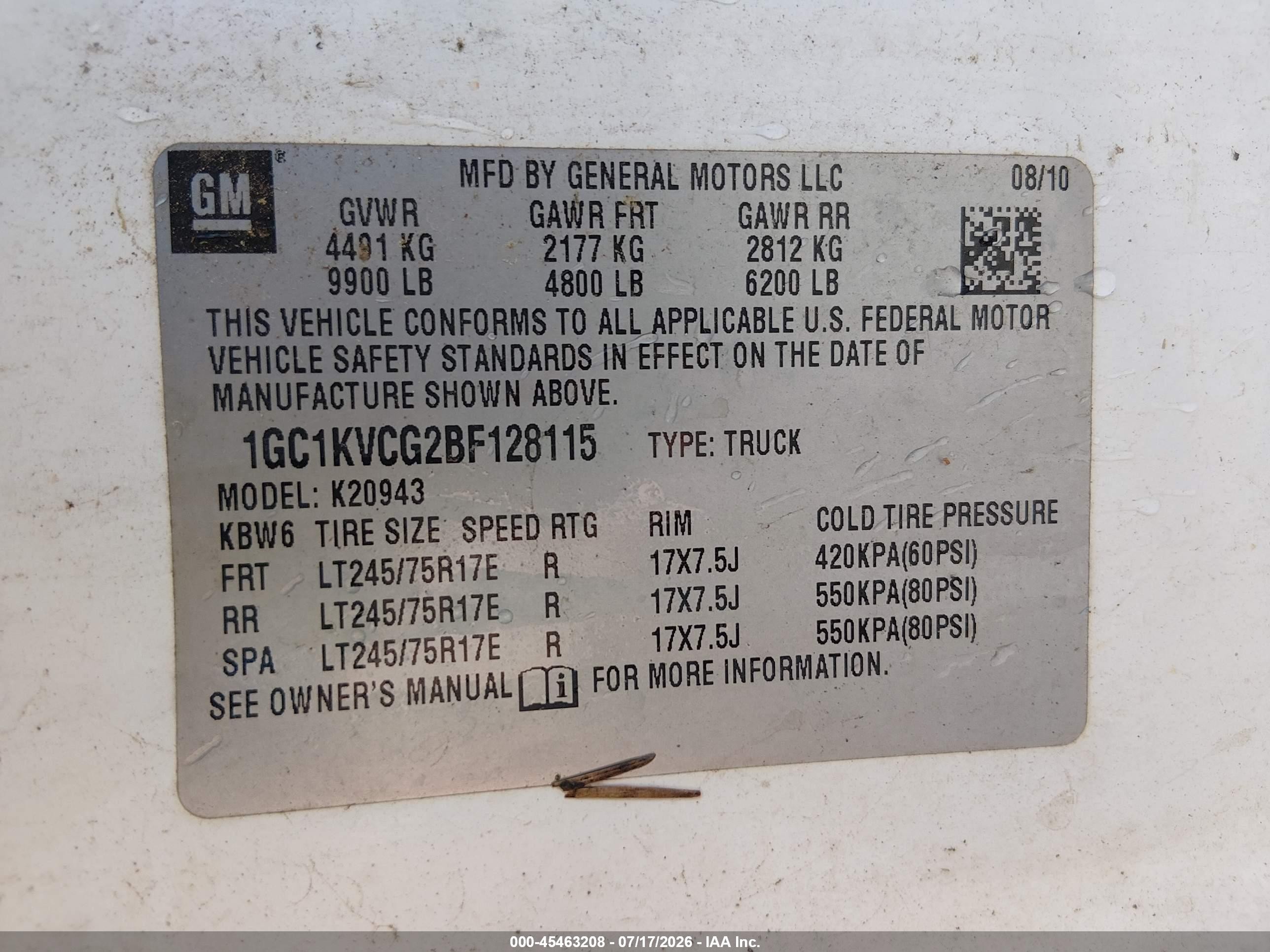 2011 Chevrolet Silverado 2500hd Work Truck White vin: 1GC1KVCG2BF128115