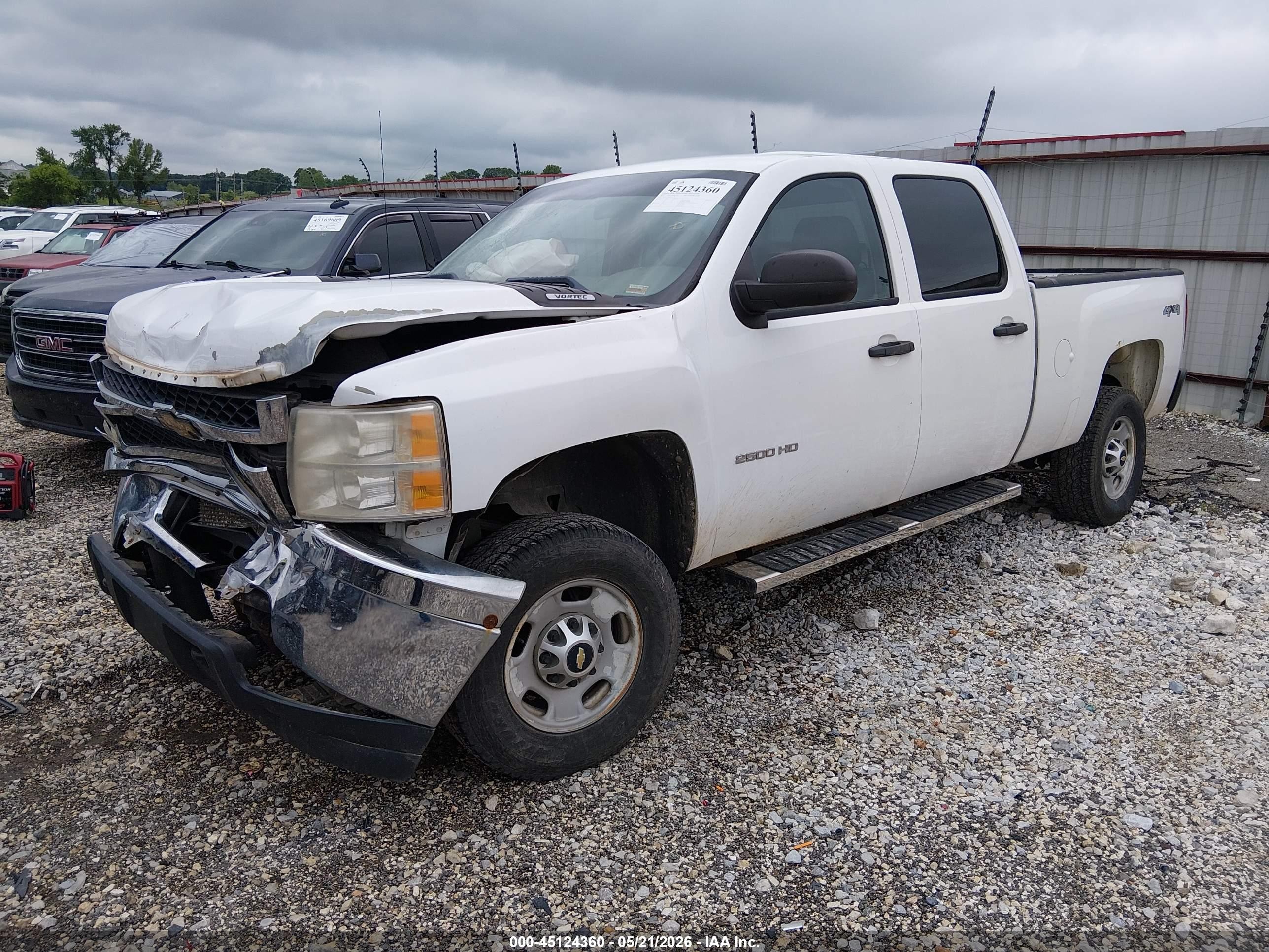 2011 Chevrolet Silverado 2500hd Work Truck White vin: 1GC1KVCG2BF216100