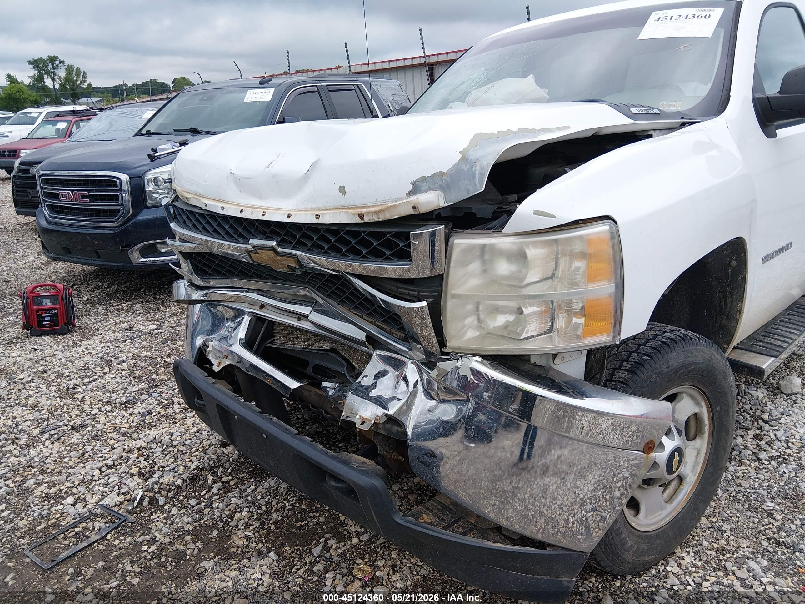 2011 Chevrolet Silverado 2500hd Work Truck White vin: 1GC1KVCG2BF216100
