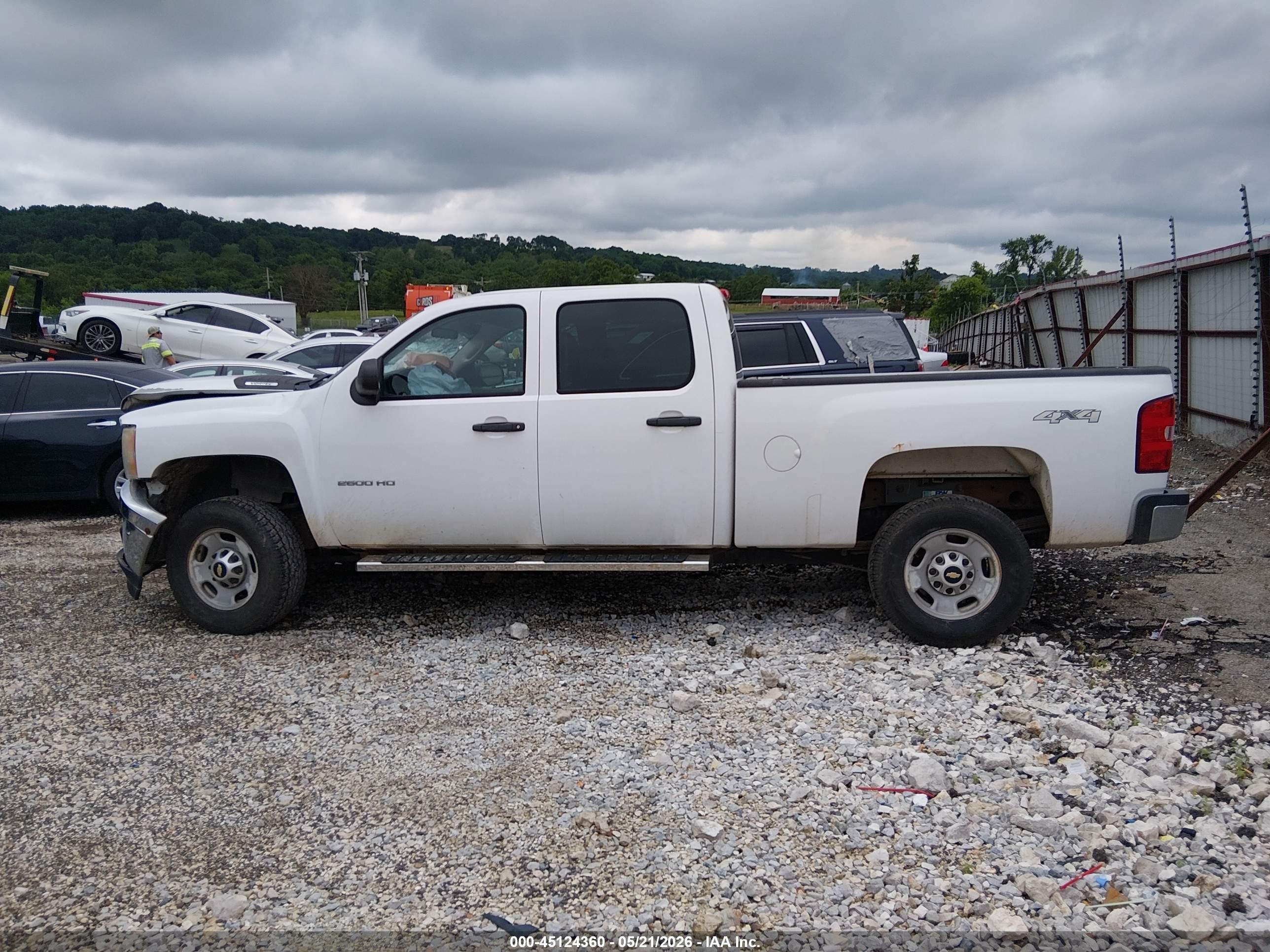 2011 Chevrolet Silverado 2500hd Work Truck White vin: 1GC1KVCG2BF216100