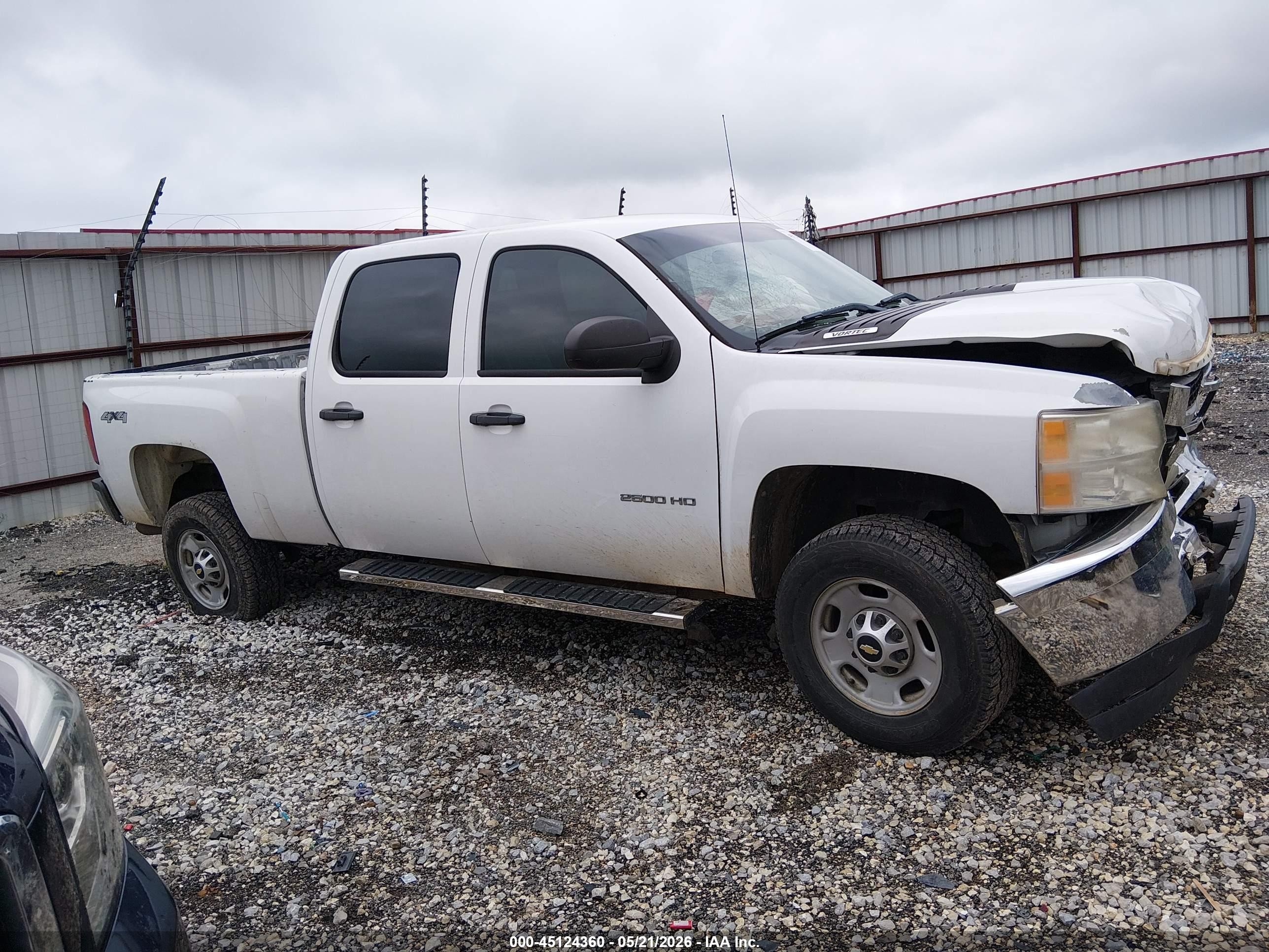 2011 Chevrolet Silverado 2500hd Work Truck White vin: 1GC1KVCG2BF216100